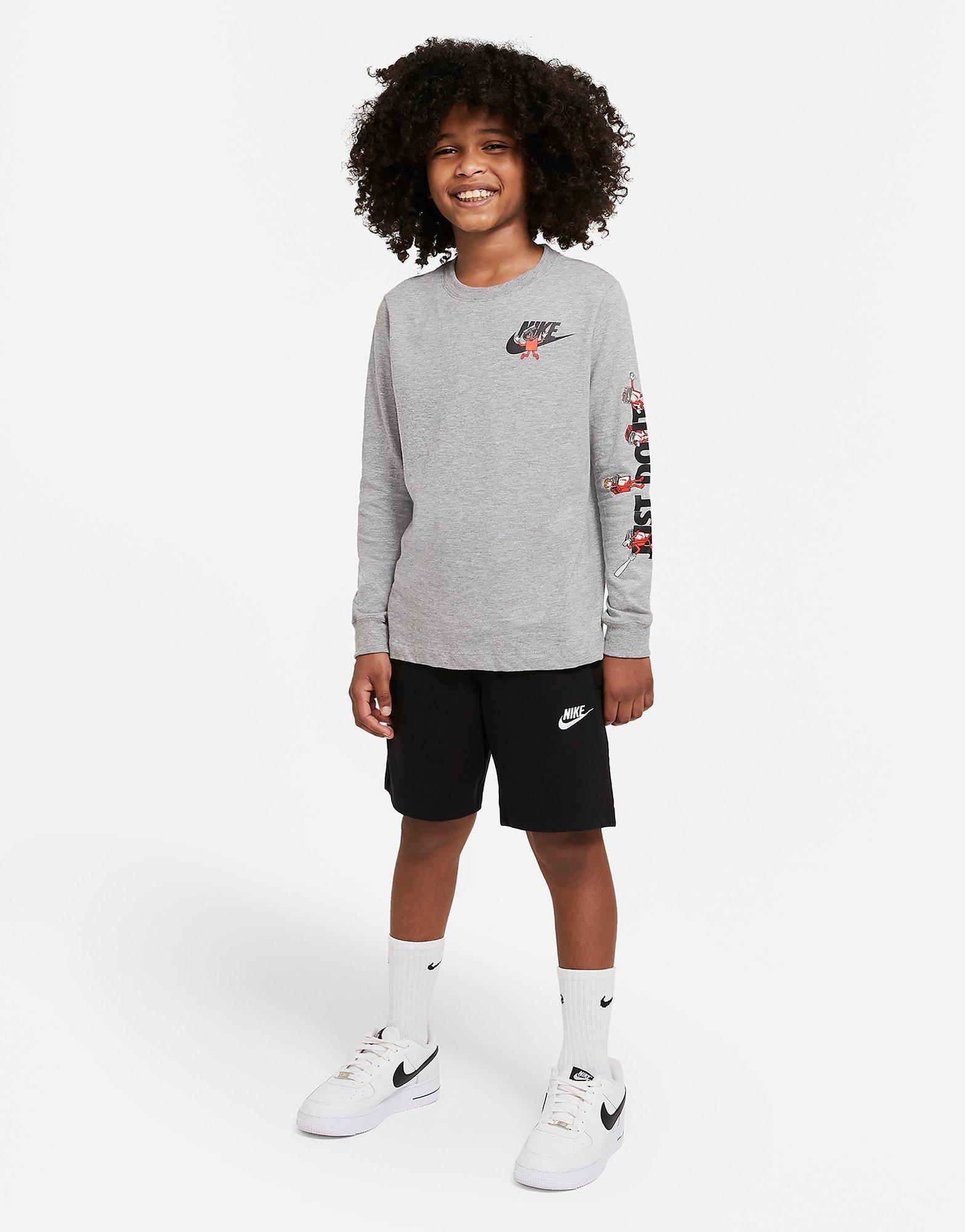 grey nike jersey shorts