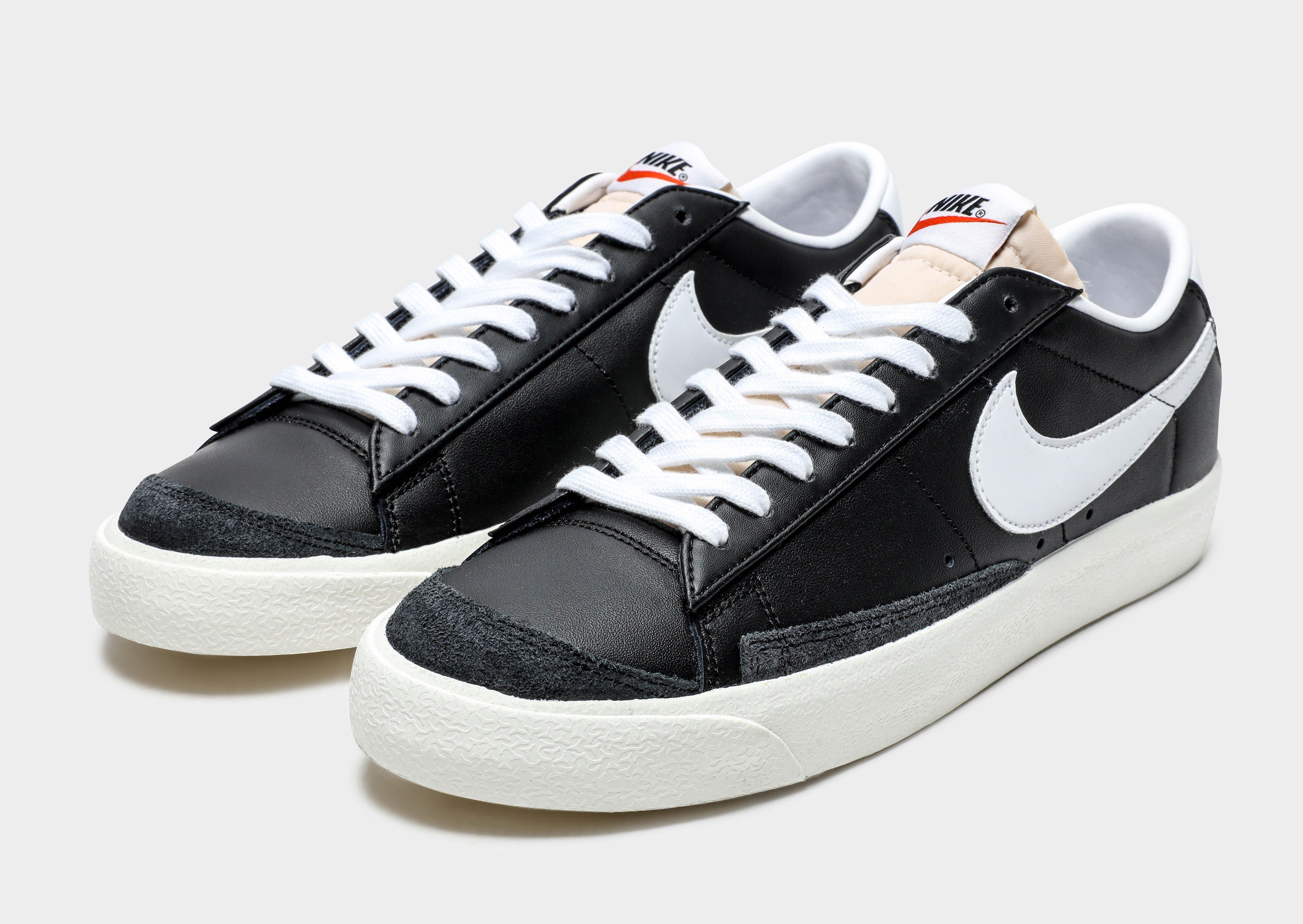 black lowtop blazers