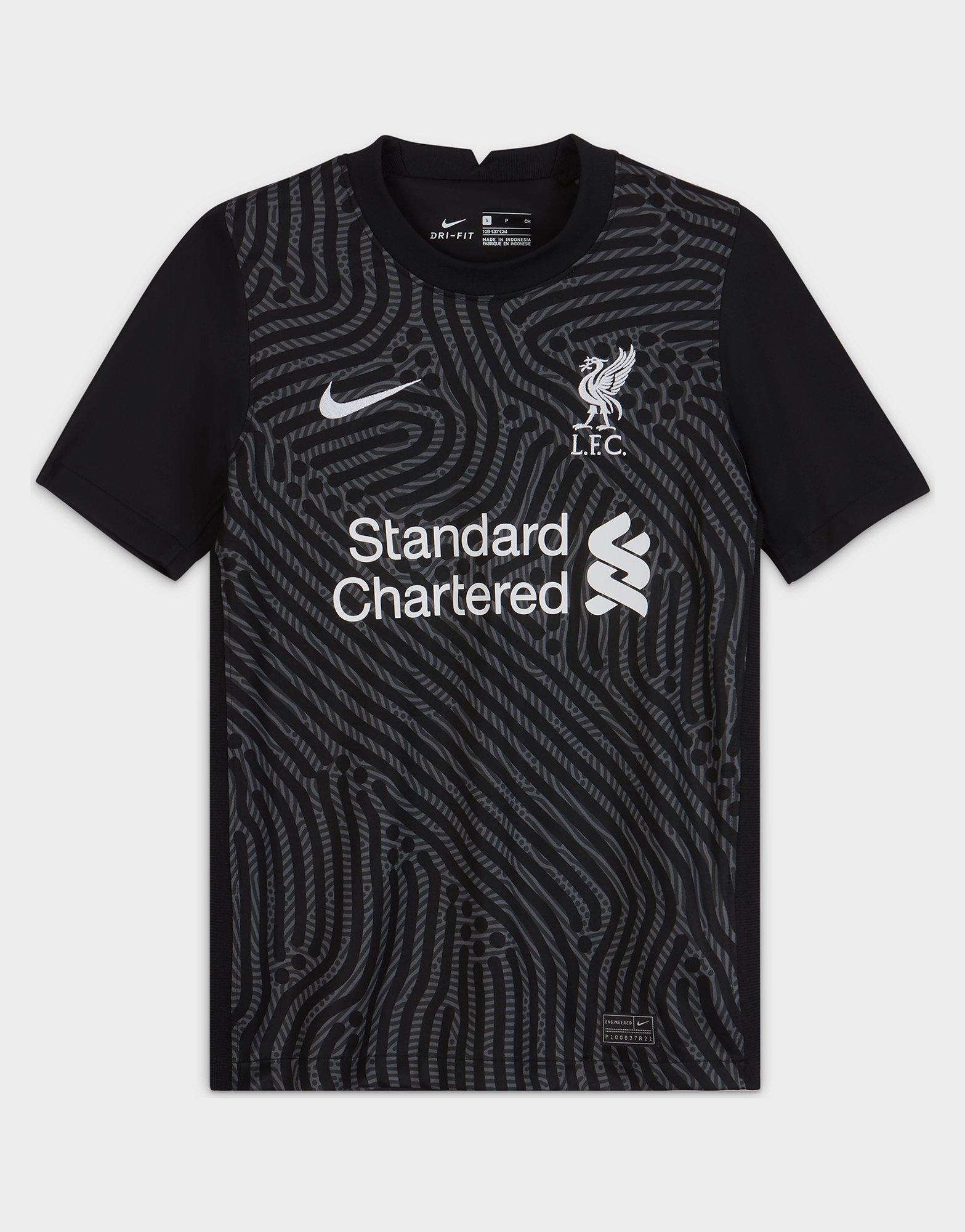 liverpool fc black goalkeeper shirt