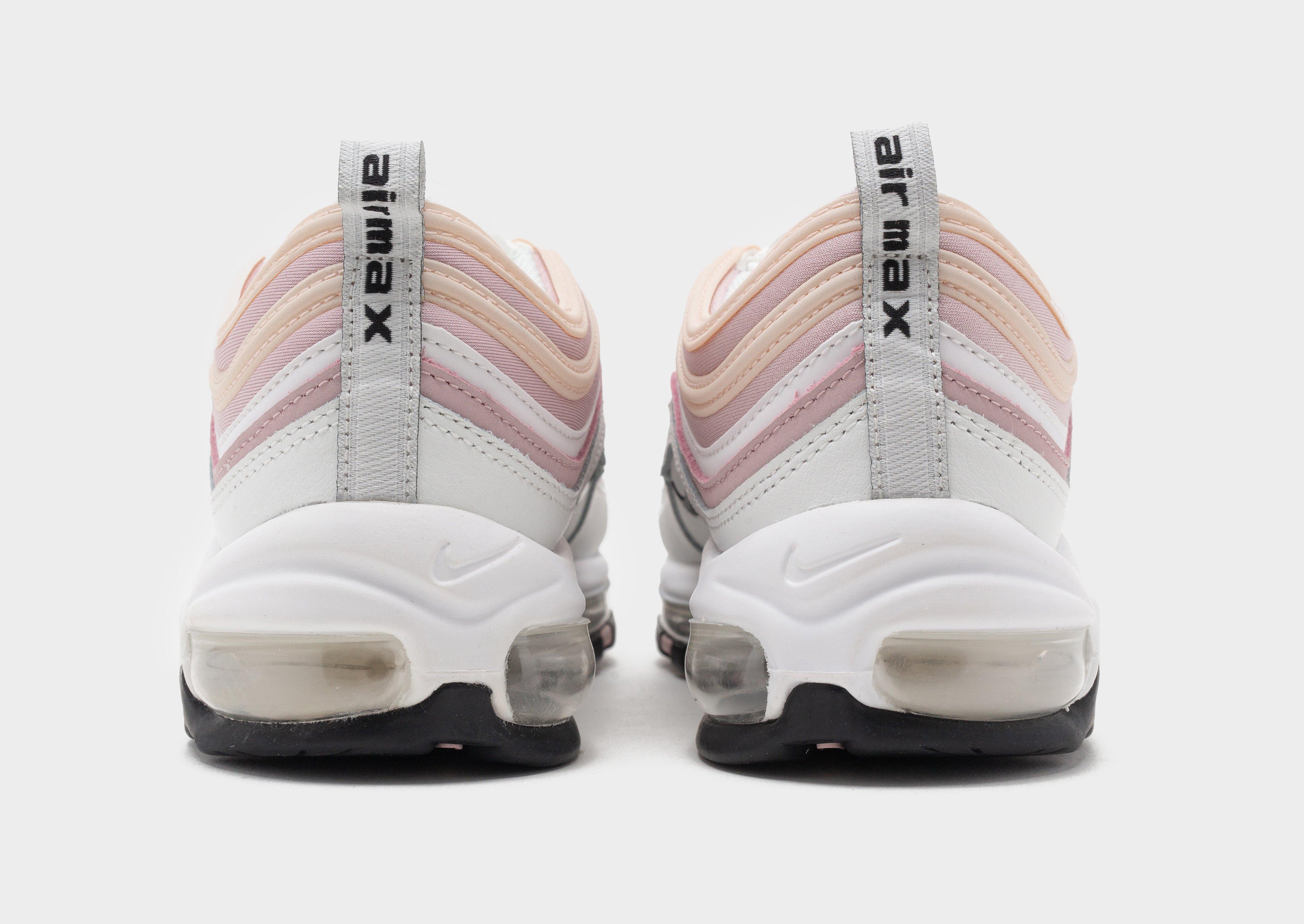 pink and white nike air max 97