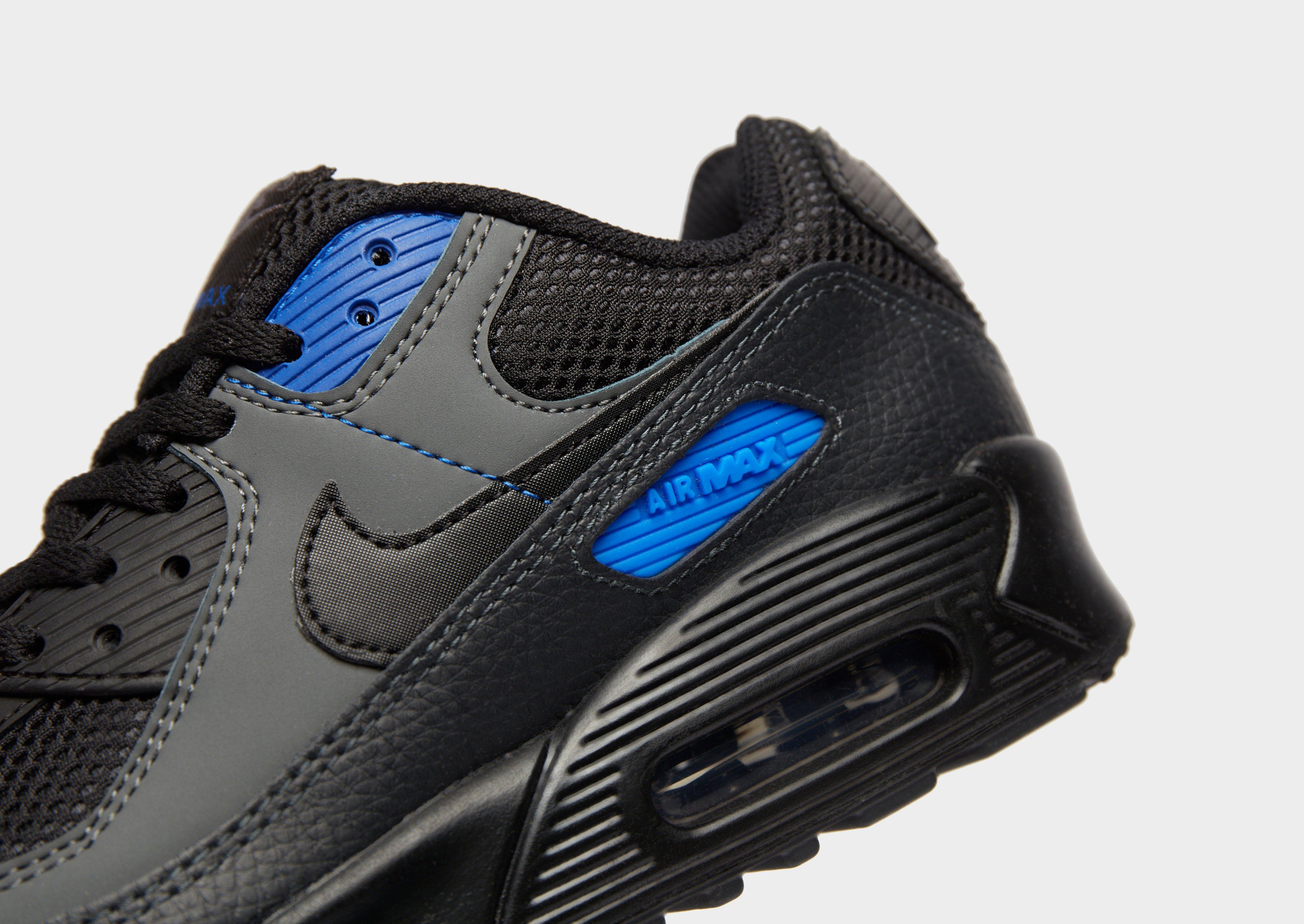 nike air max 90 leather junior black