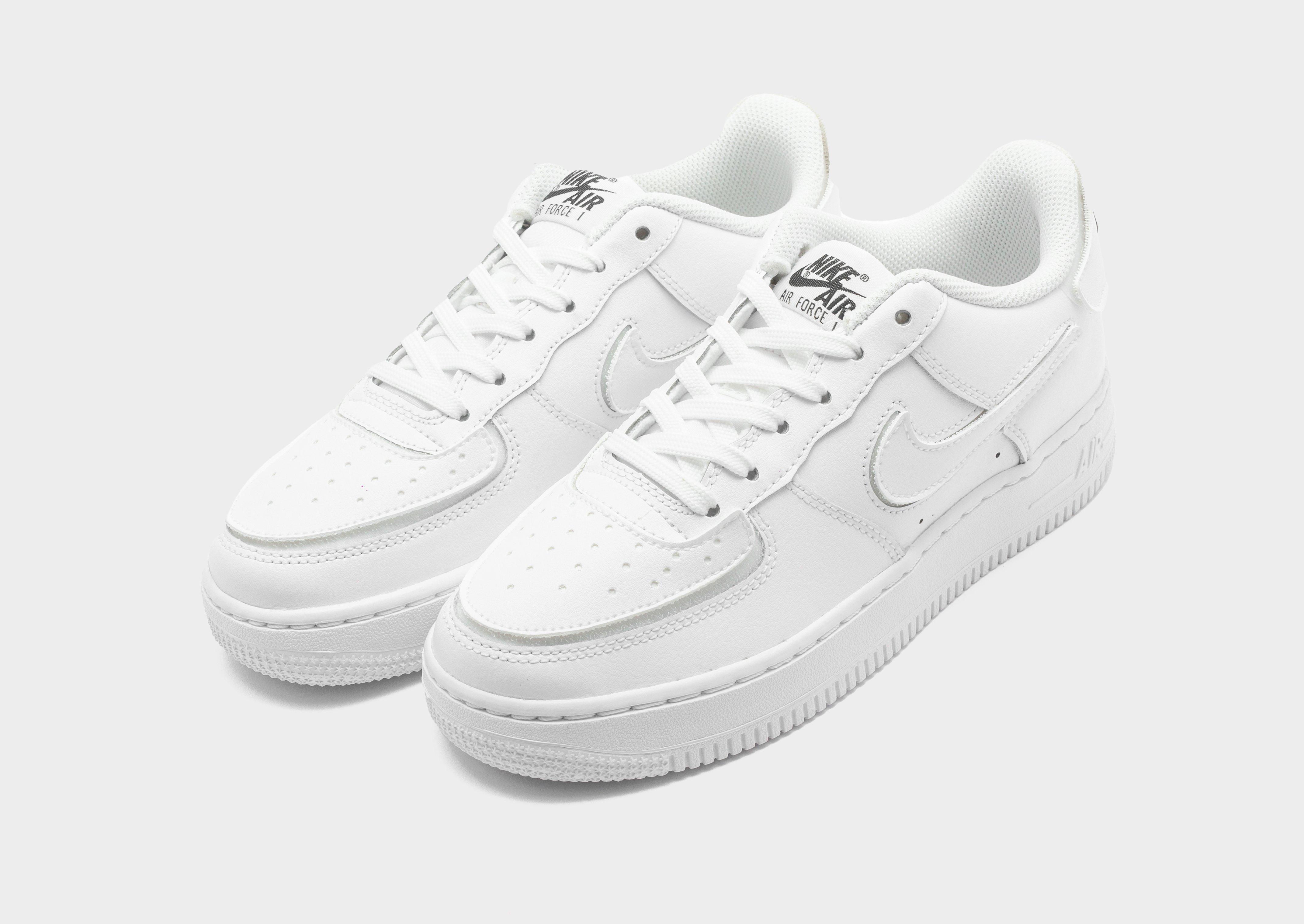 all white nike running shoes