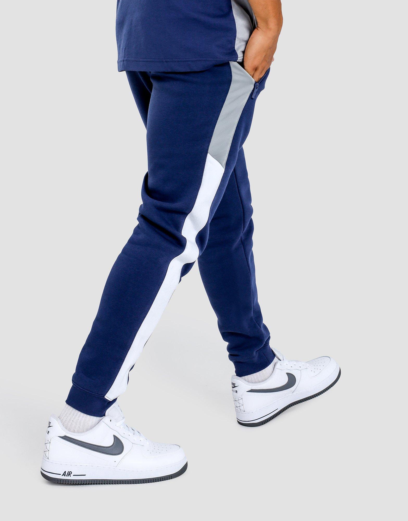 nike hybrid joggers blue