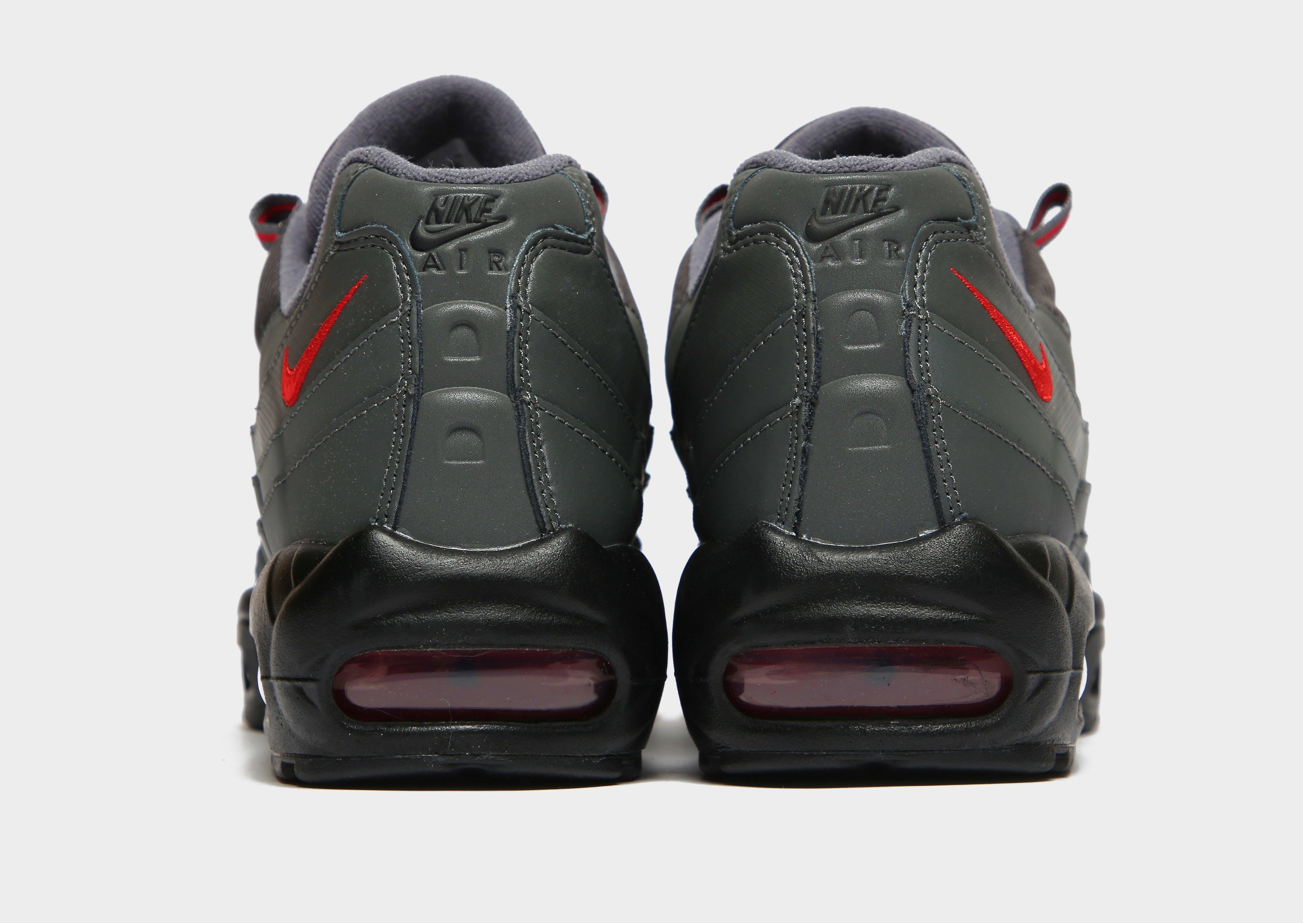 nike air max 95 mens black red