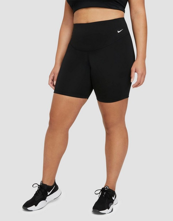 Nike Plus Size Training One 7 Shorts em Preto
