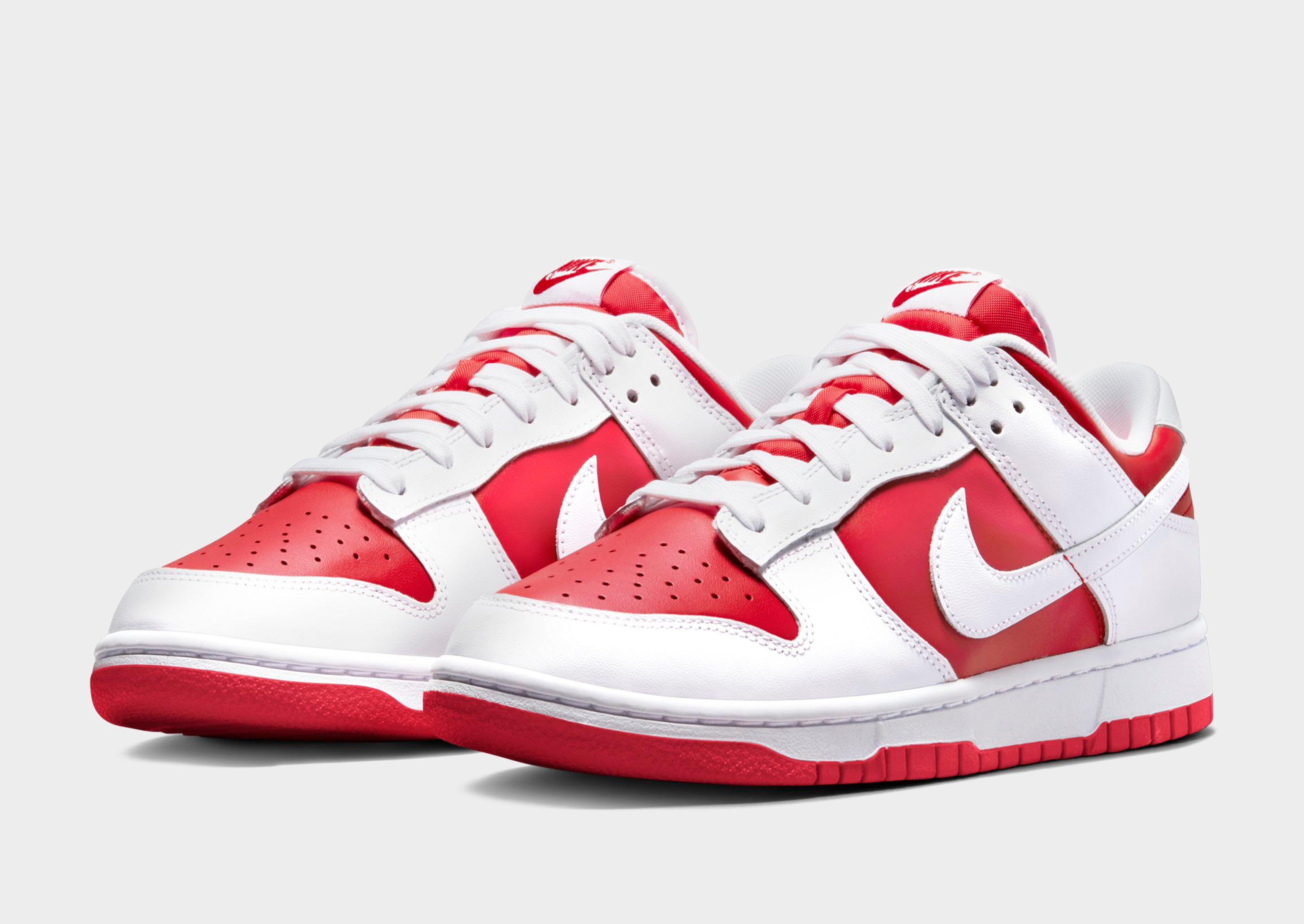 Red nike deals dunk low