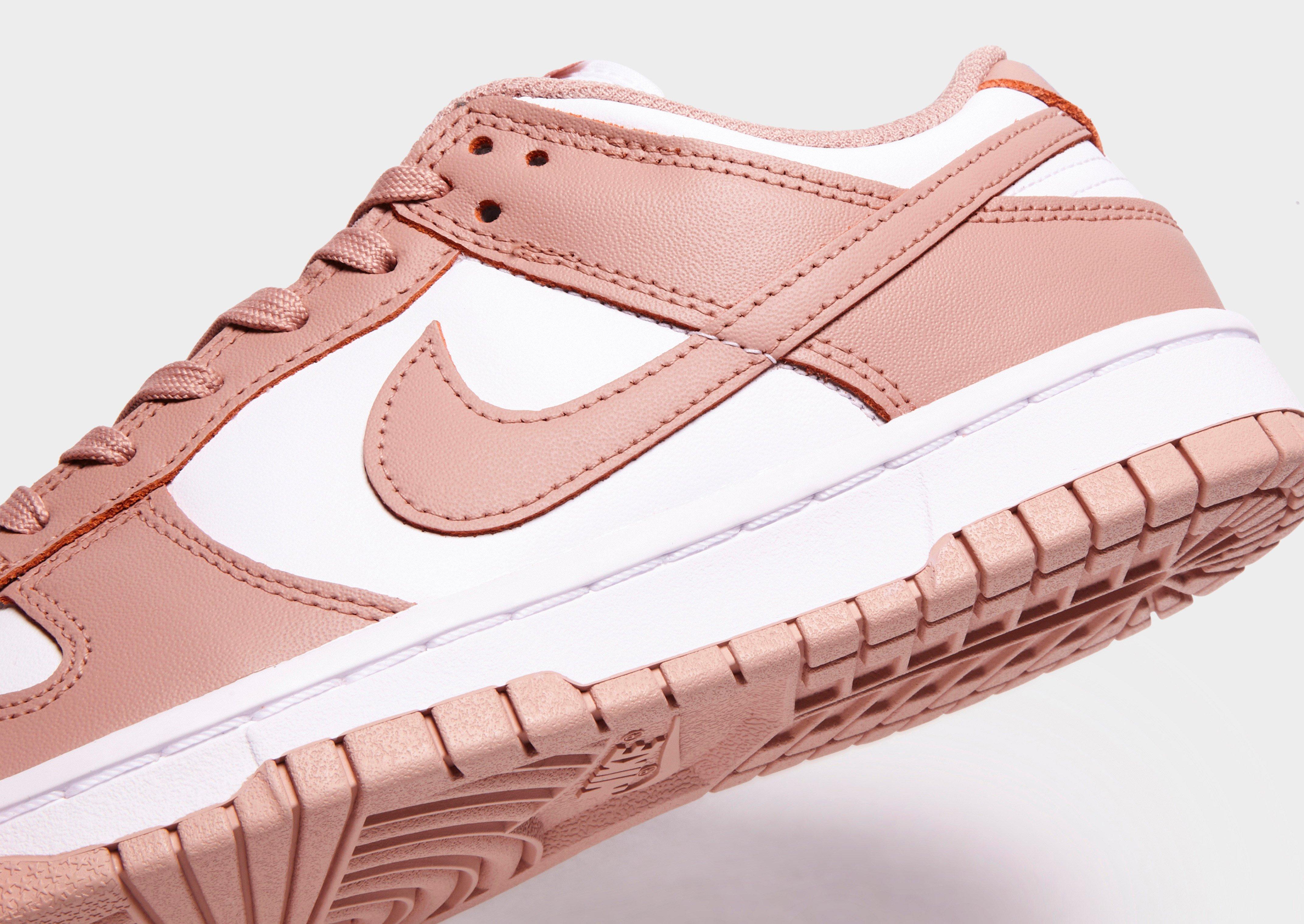 Nike Sportswear DUNK - Trainers - white/rose whisper/white 