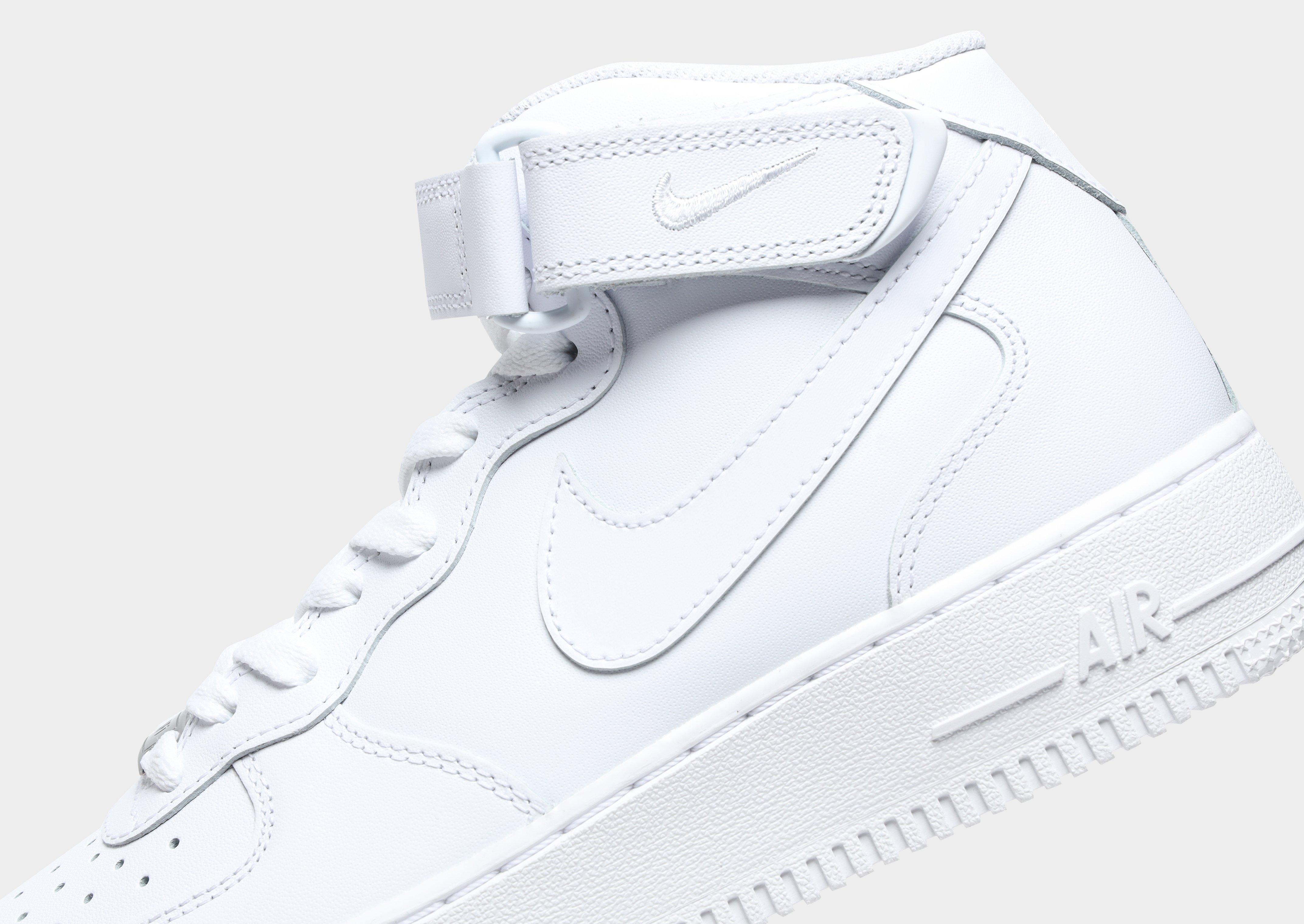 All white sale af1 mid