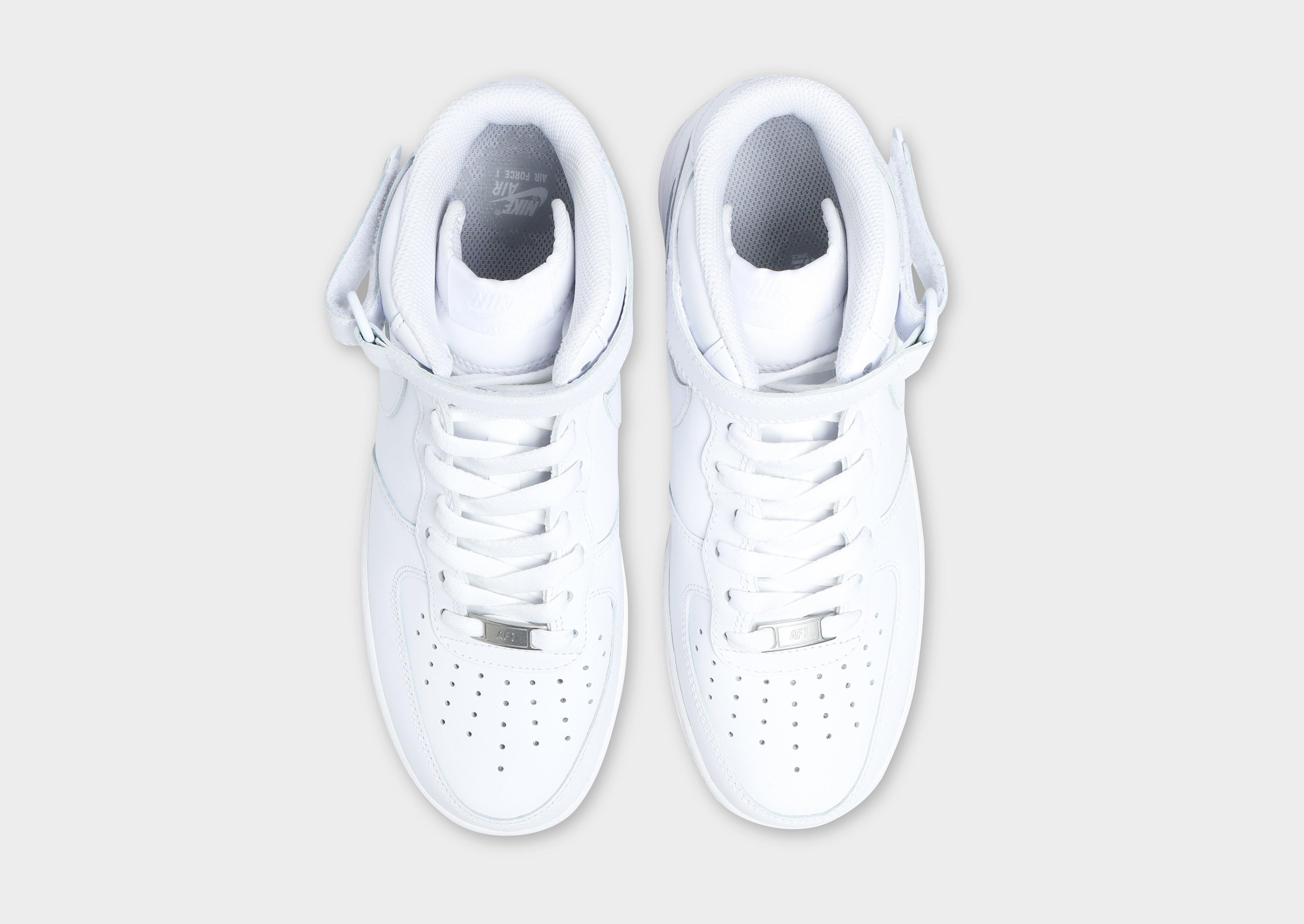 White air force hot sale 1 mid womens