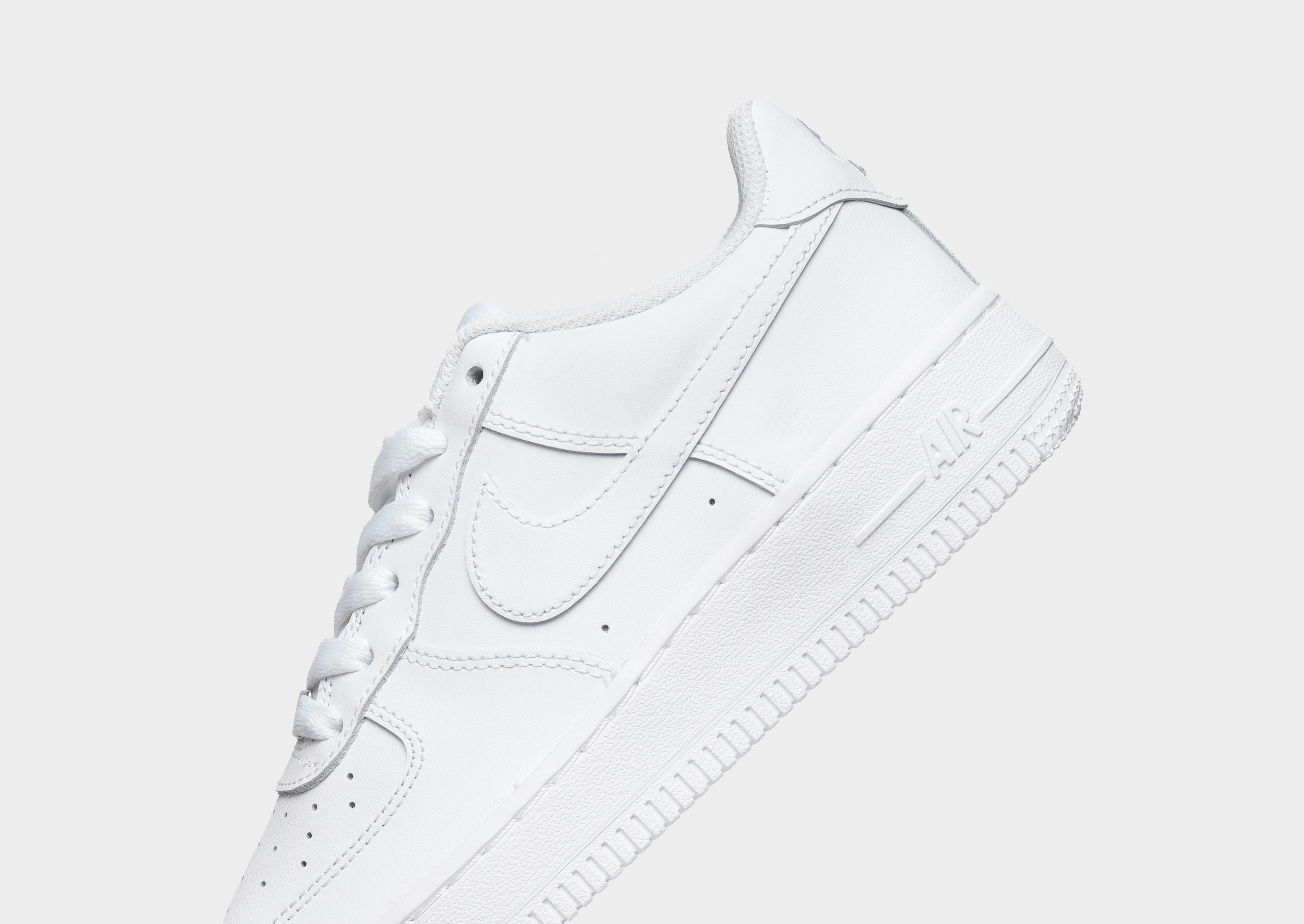 Air force 1 hot sale white junior size 4