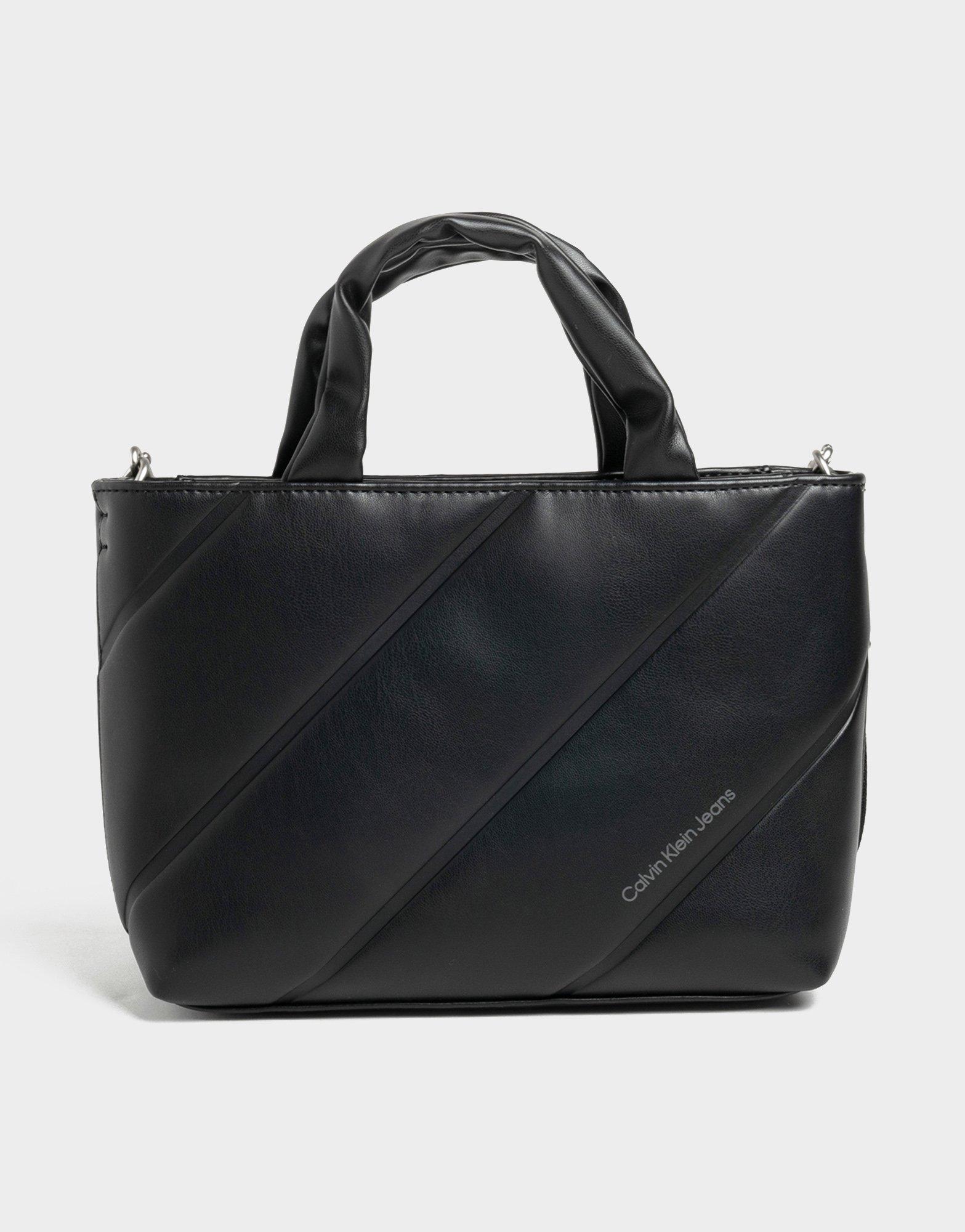 Black Calvin Klein Quilted Micro Tote Bag JD Sports Singapore