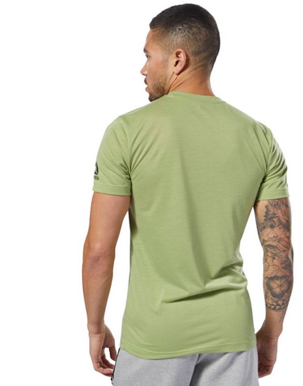 Graphic Tee men Shirts & Tops mens running tops Reebok Sport REEBOK CROSSFIT SPEEDWICK F.E.F. TEE Grey | Damen Reebok