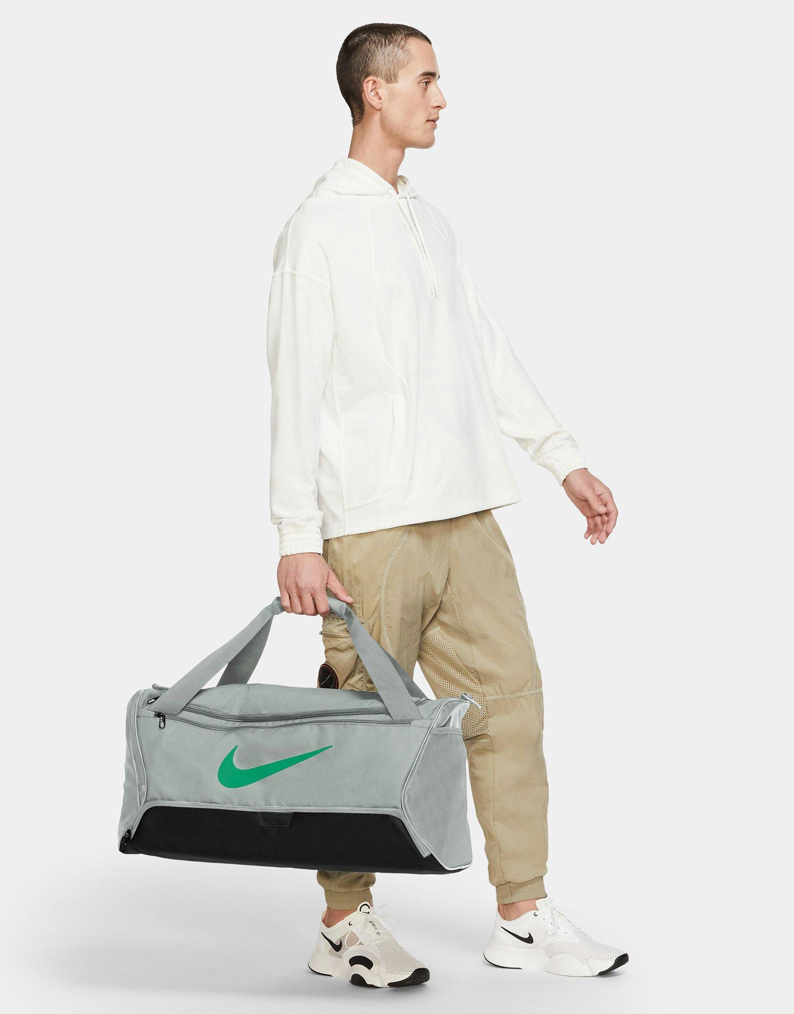 Grey Nike Brasilia 9.5 Training Duffel Bag