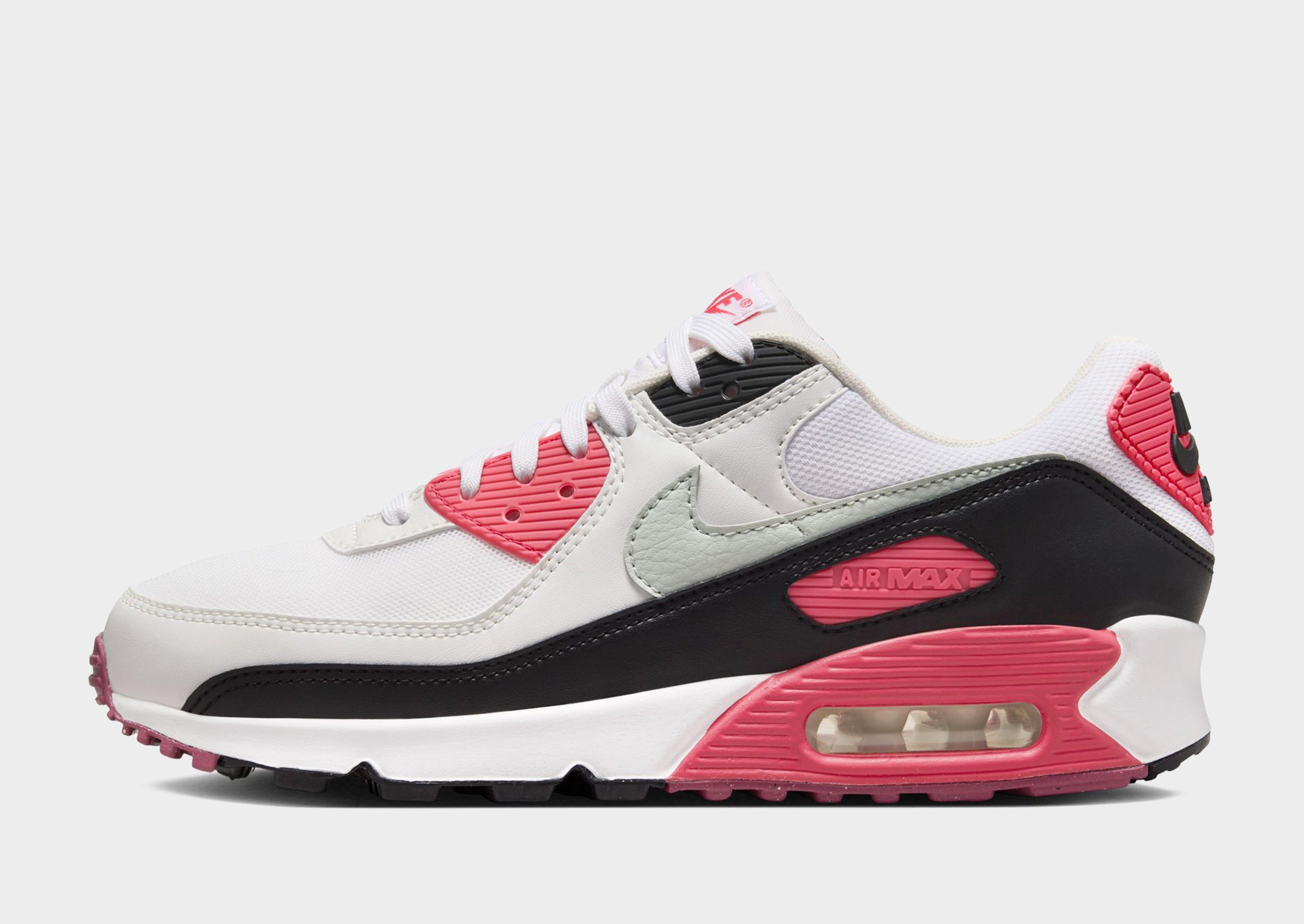 Pink and white nike air max online