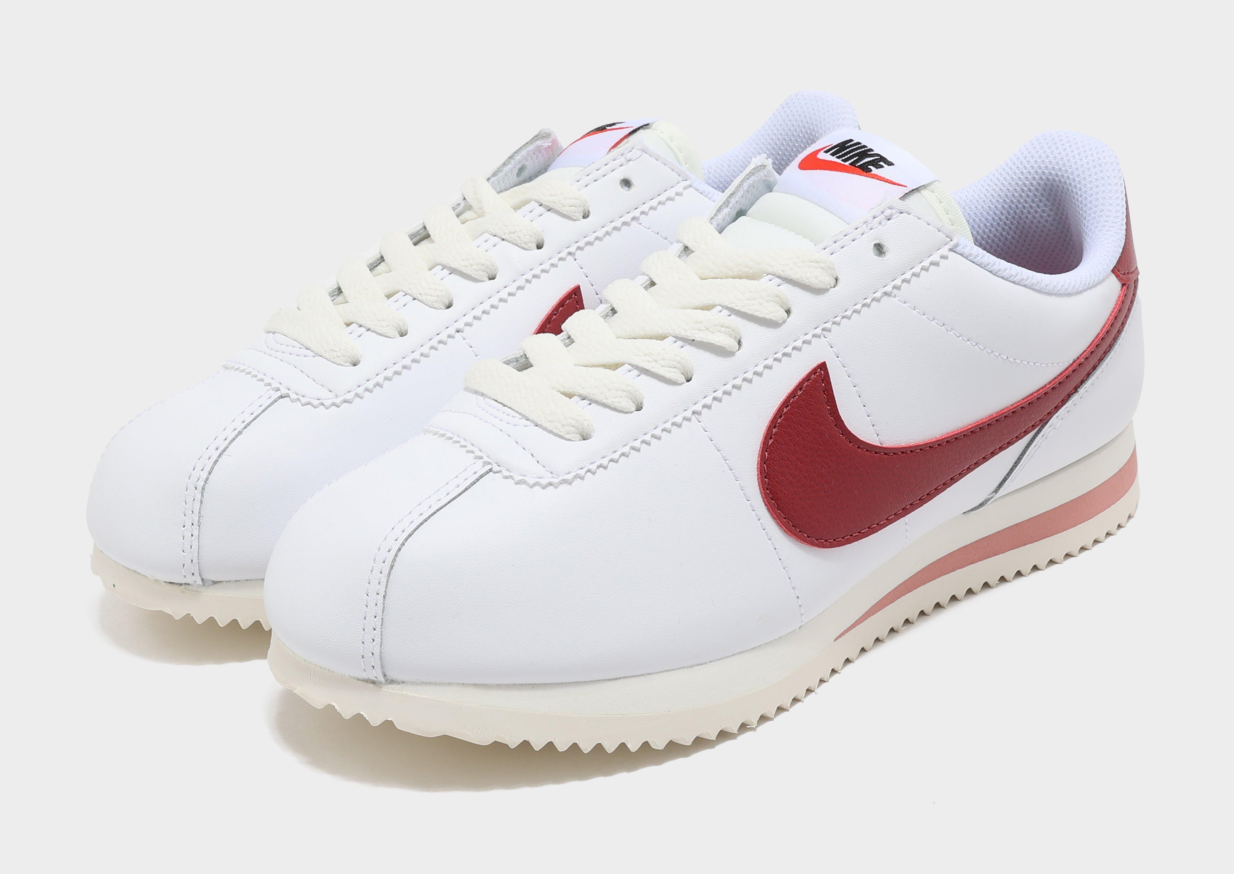 Red white and on sale blue nike cortez womens