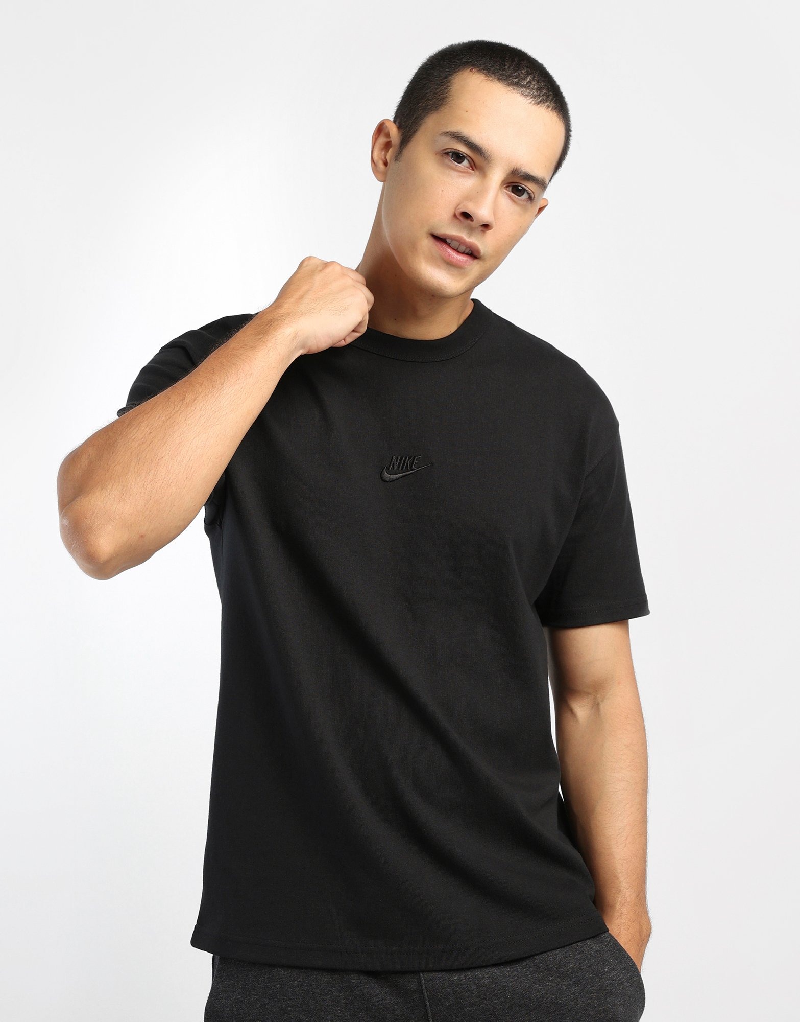 Black Nike Sportswear Premium Essentials T Shirt JD Sports Malaysia