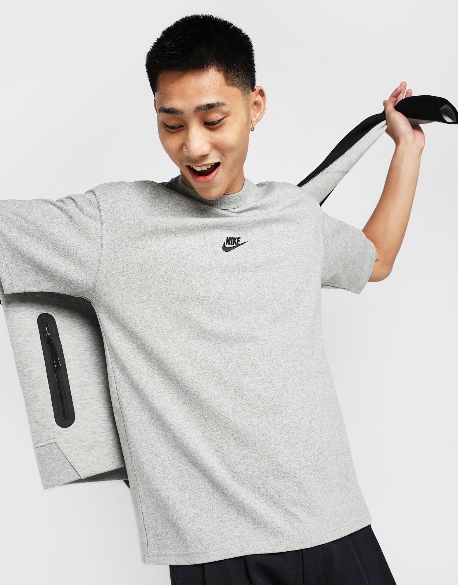 Grey Nike Sportswear Premium Essentials T-Shirt | JD Sports Malaysia