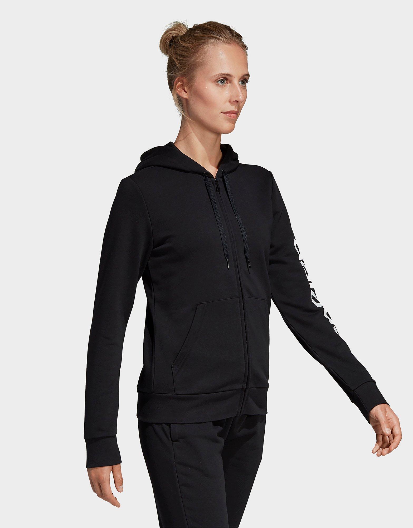 adidas essentials linear hoodie women's