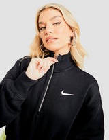 Nike 1/4 Zip Oversized Crop Sweatshirt