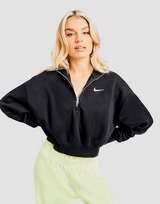 Nike 1/4 Zip Oversized Crop Sweatshirt