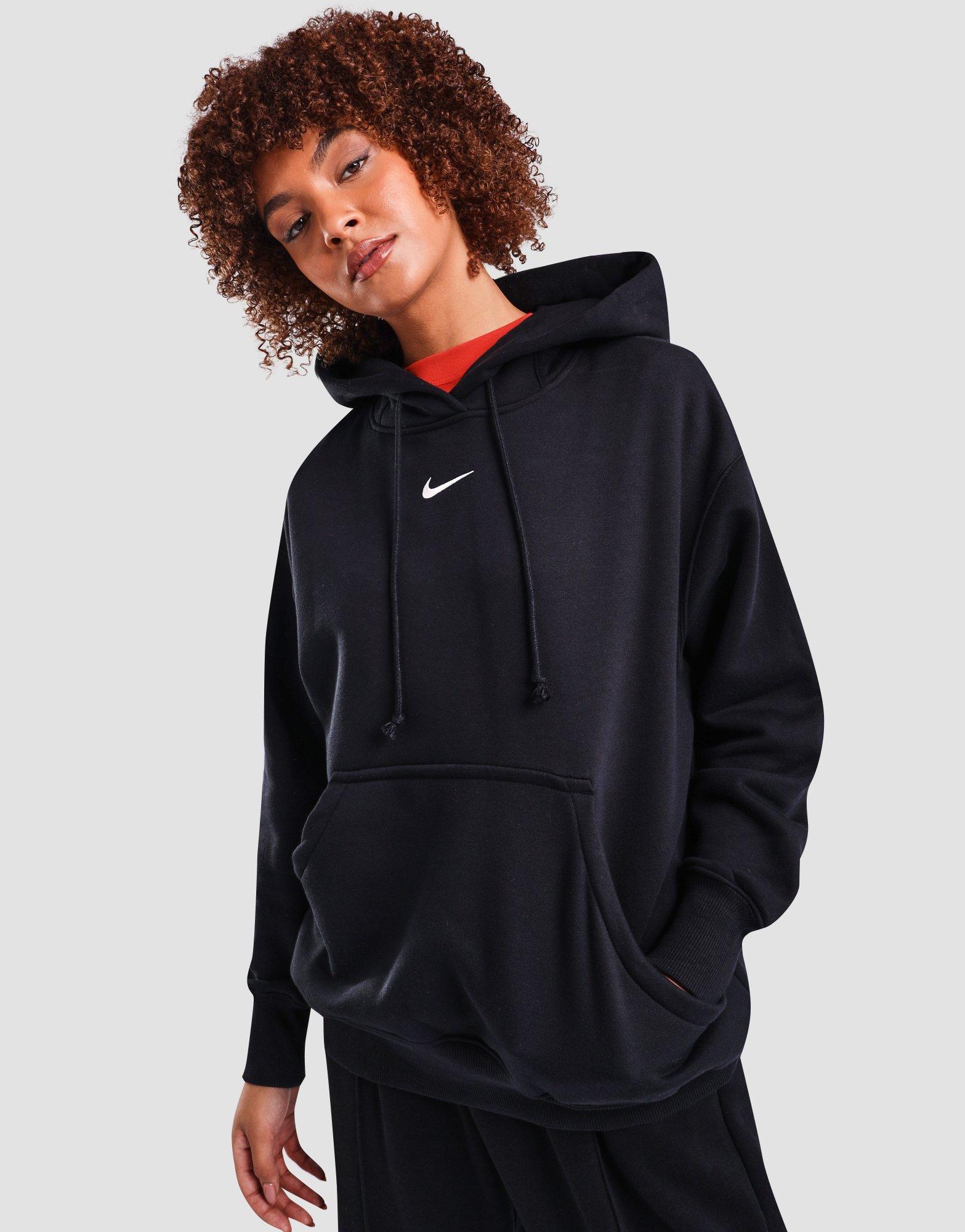 Nike Mini Swoosh Oversized Gray Hoodie