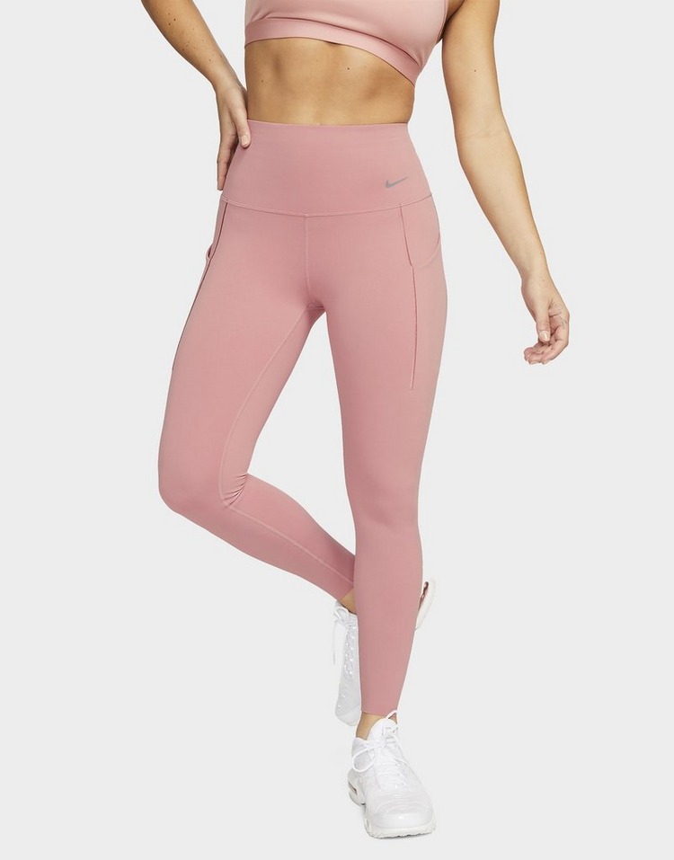 Nike 7/8-legging met hoge taille, zakken en medium ondersteuning voor dames Universa