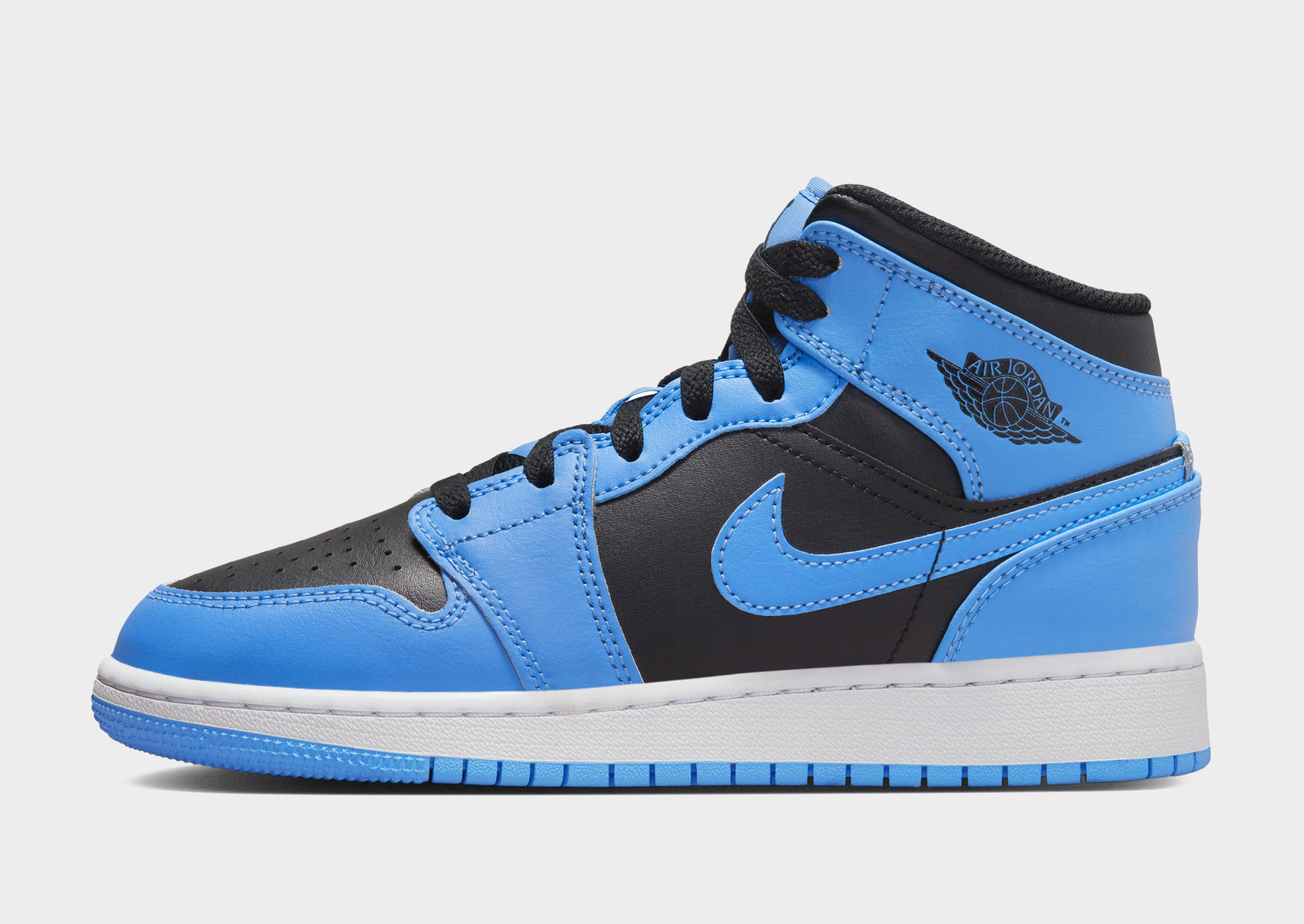 Blue Jordan Air 1 Mid Junior - JD Sports Singapore