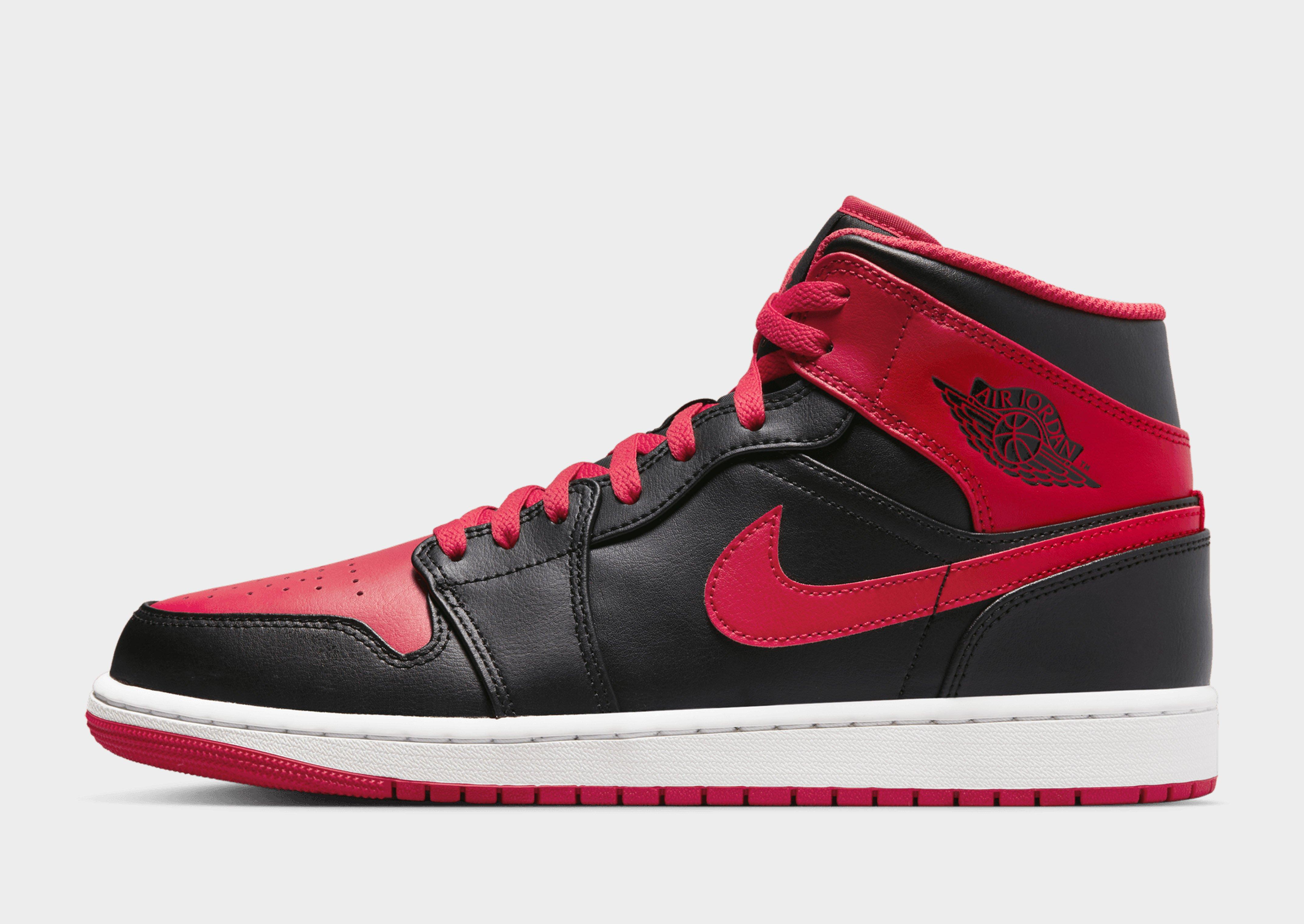 Red and black air best sale jordan ones