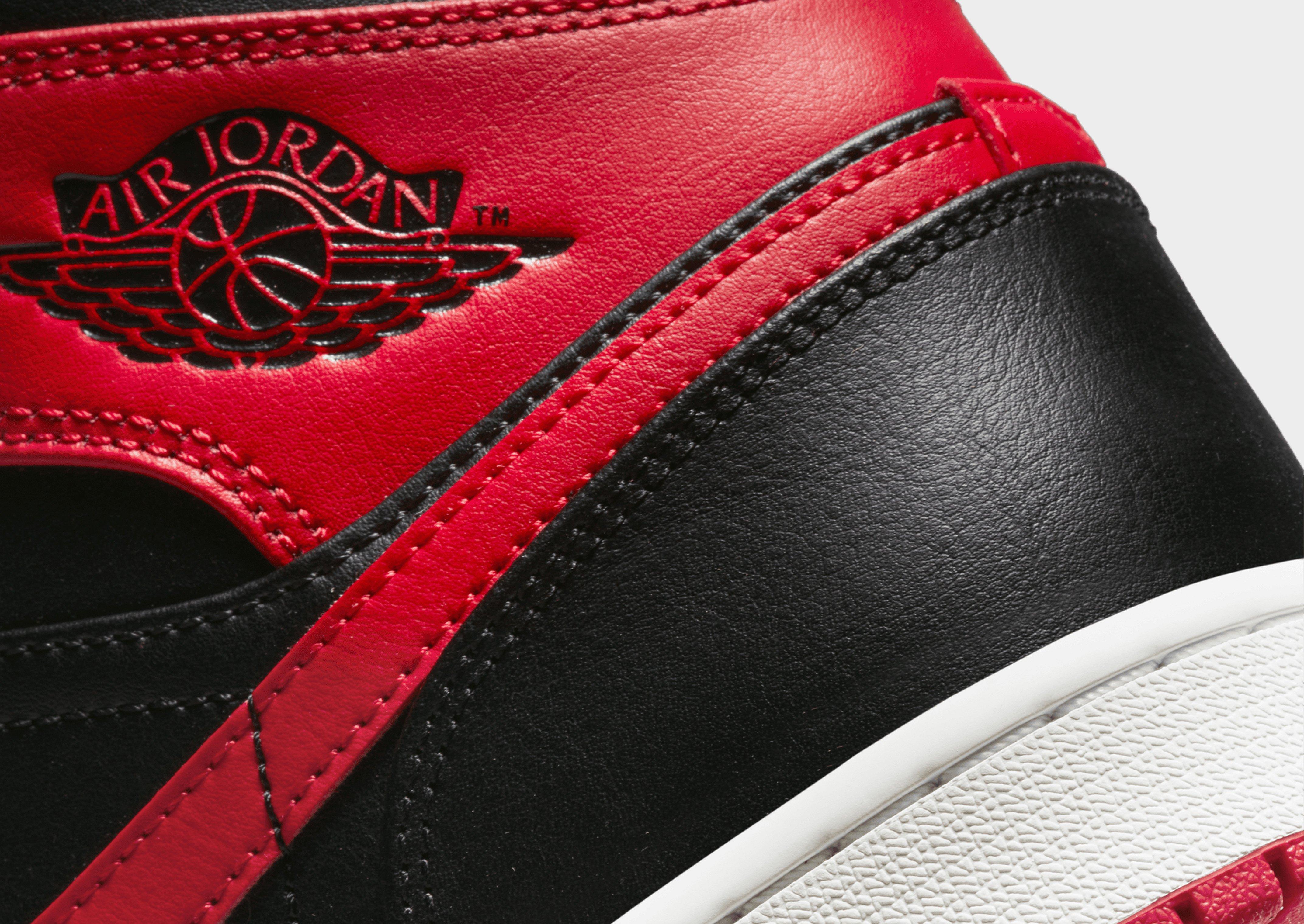 Air jordan 1 mid 2024 black red and blue