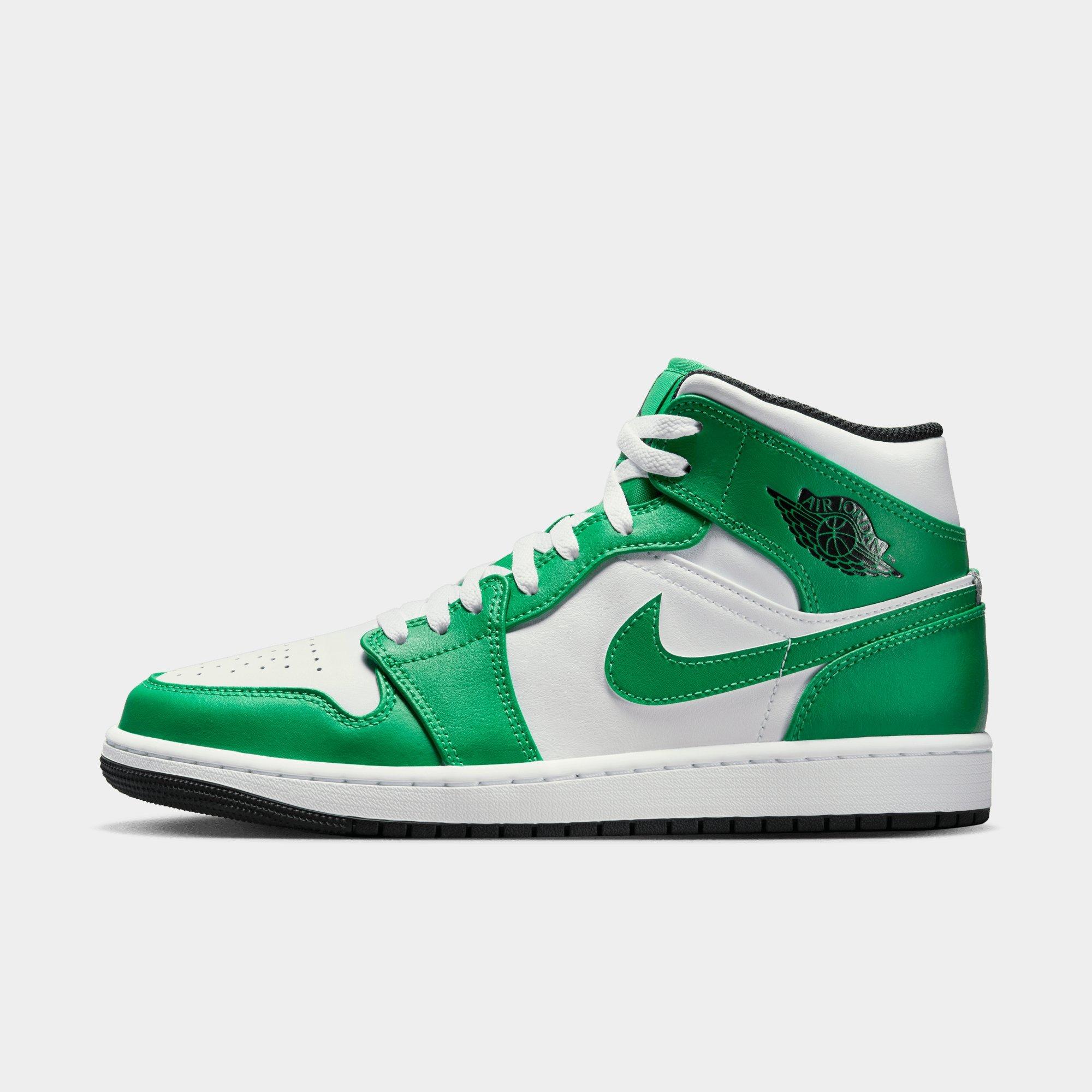 Air jordan 1 cheap green and white