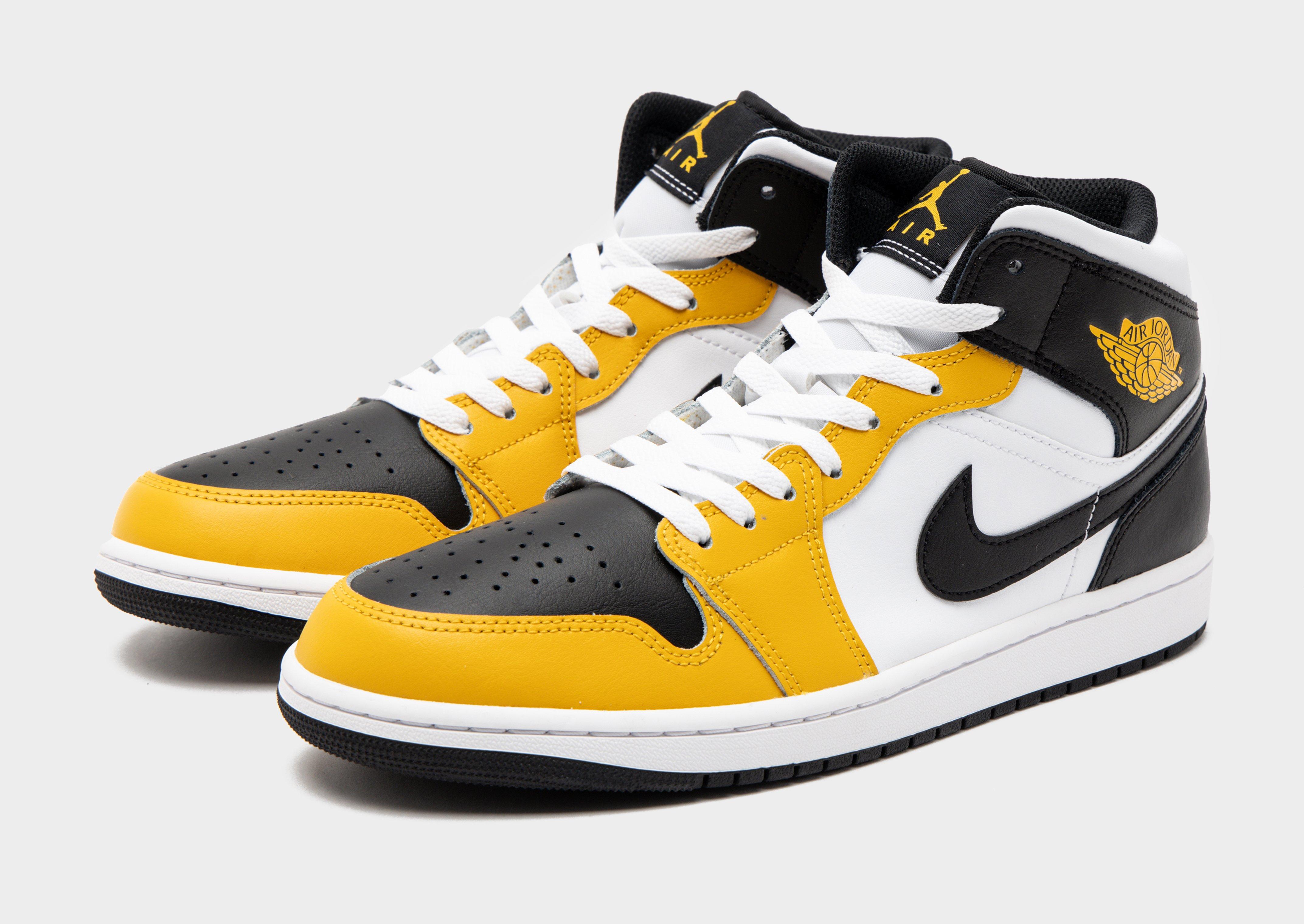 Air jordan 1 on sale mid gs yellow