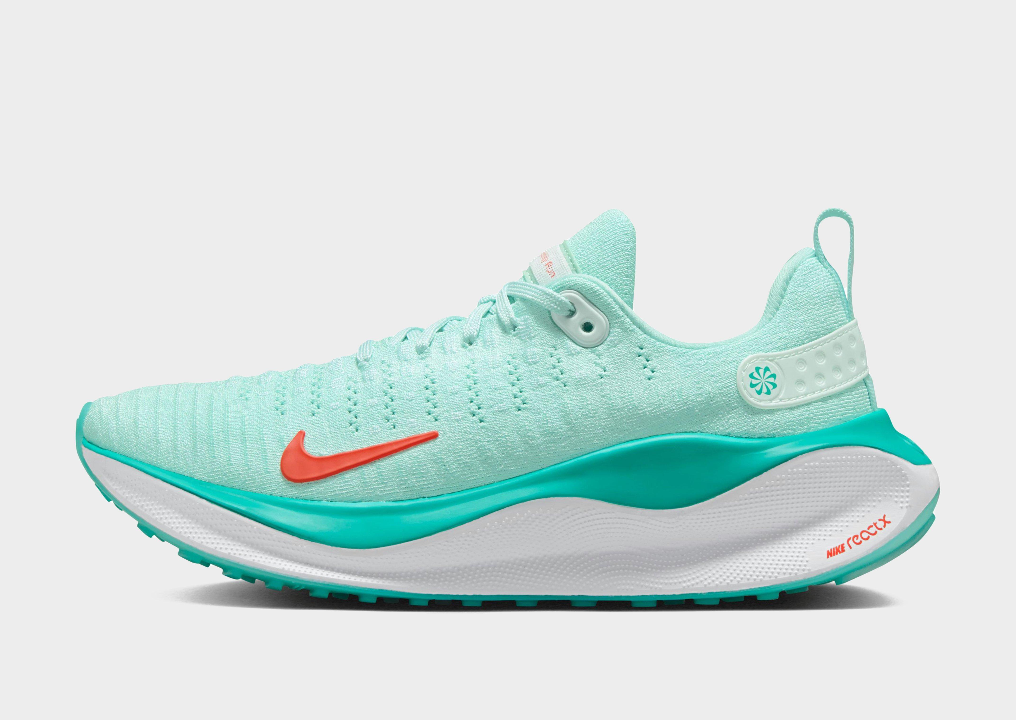 Green Nike React Infinity Run Flyknit 4 Women's - JD Sports