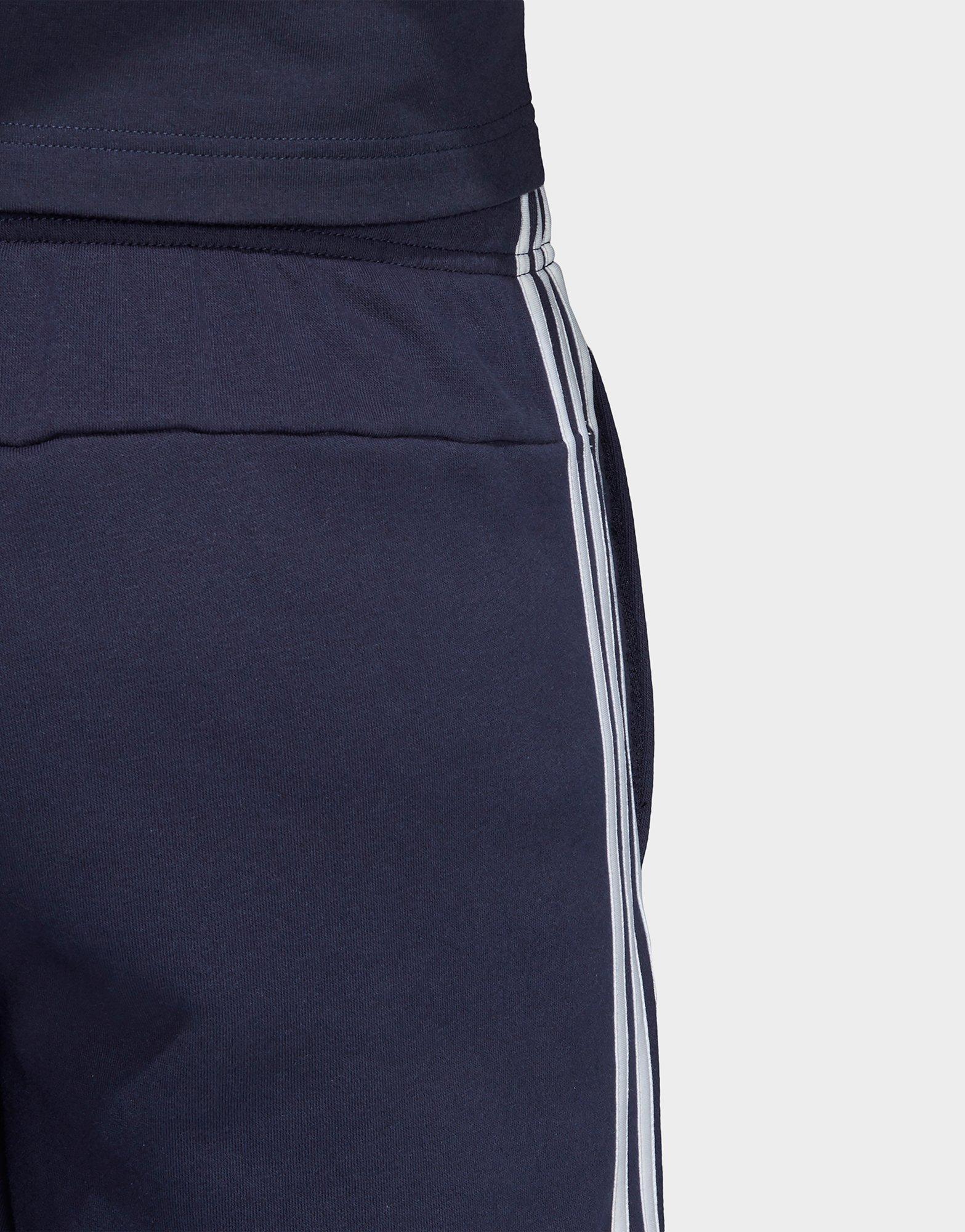 adidas 3 stripe cuffed joggers