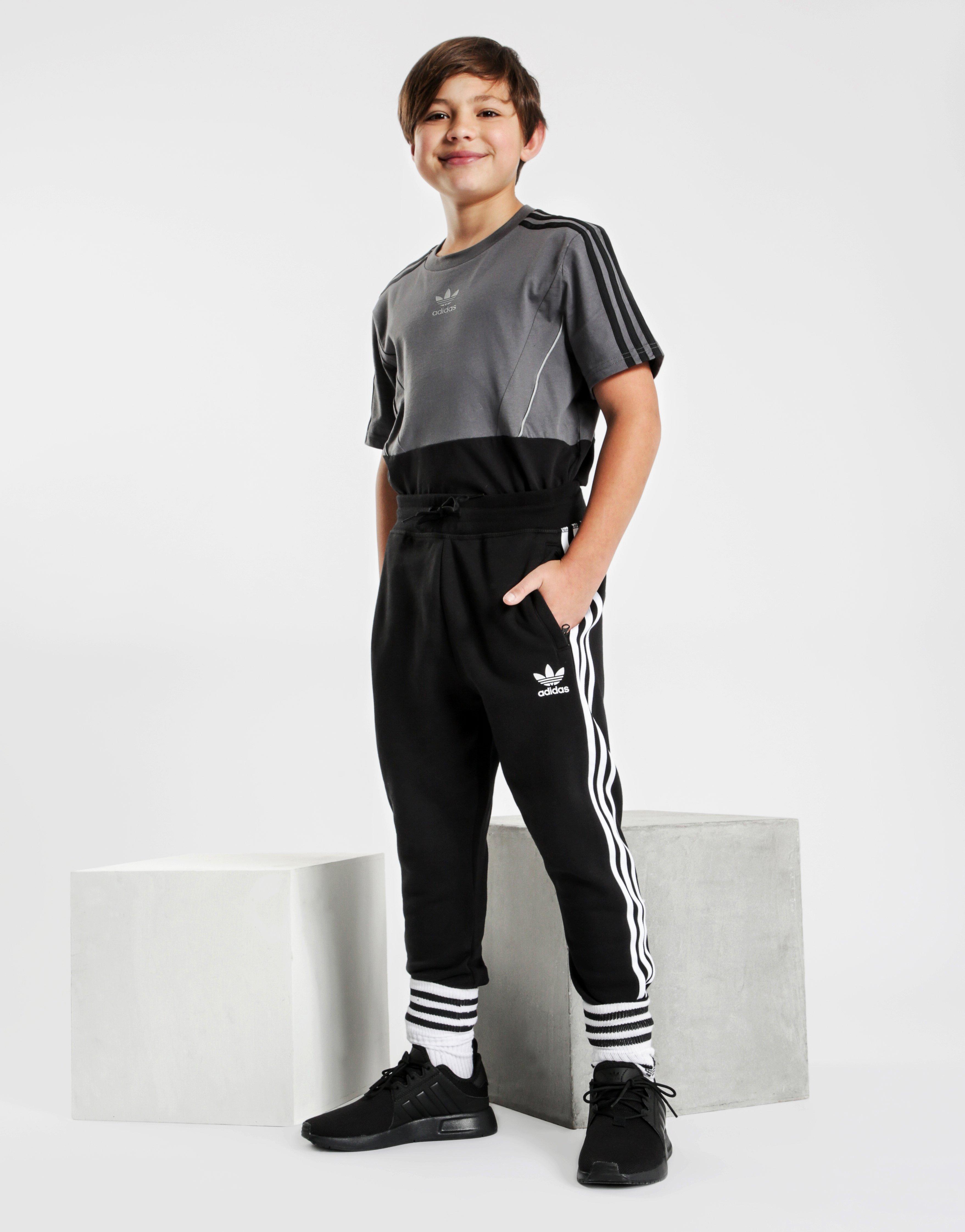 adidas originals fleece track pants junior