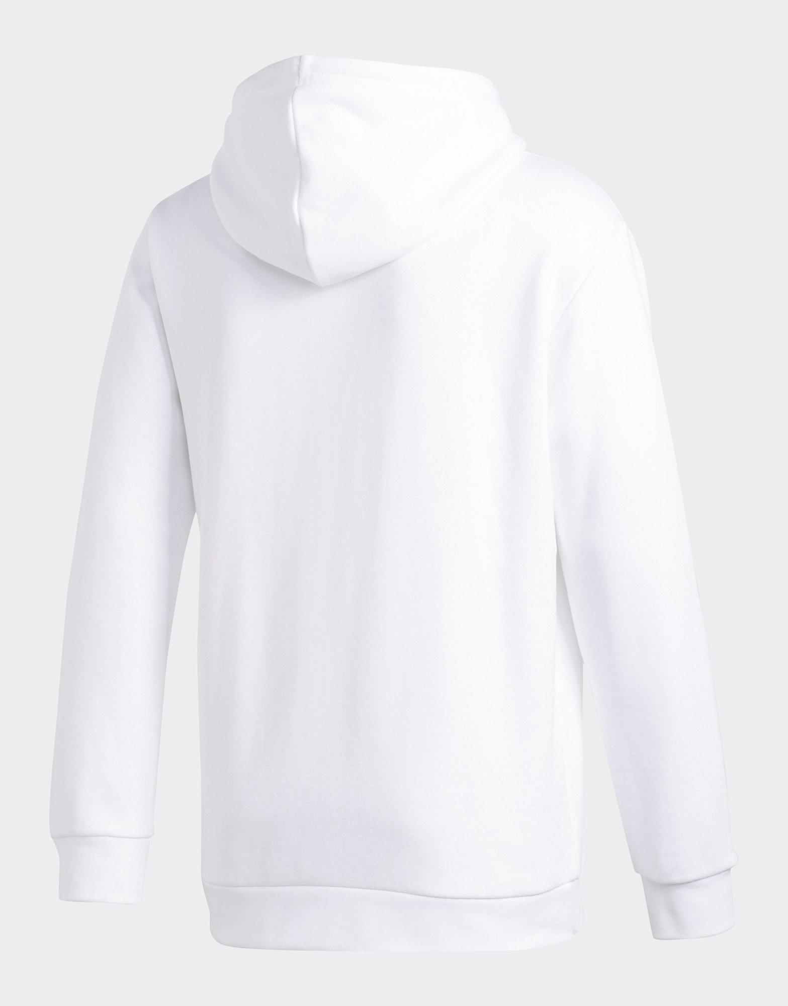 adidas originals trefoil hoodie white