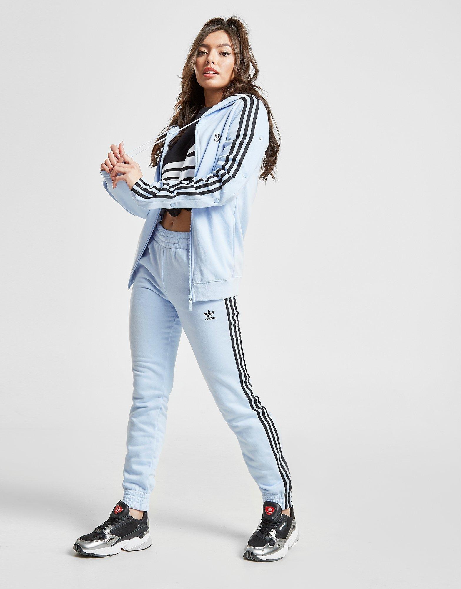 periwinkle adidas pants