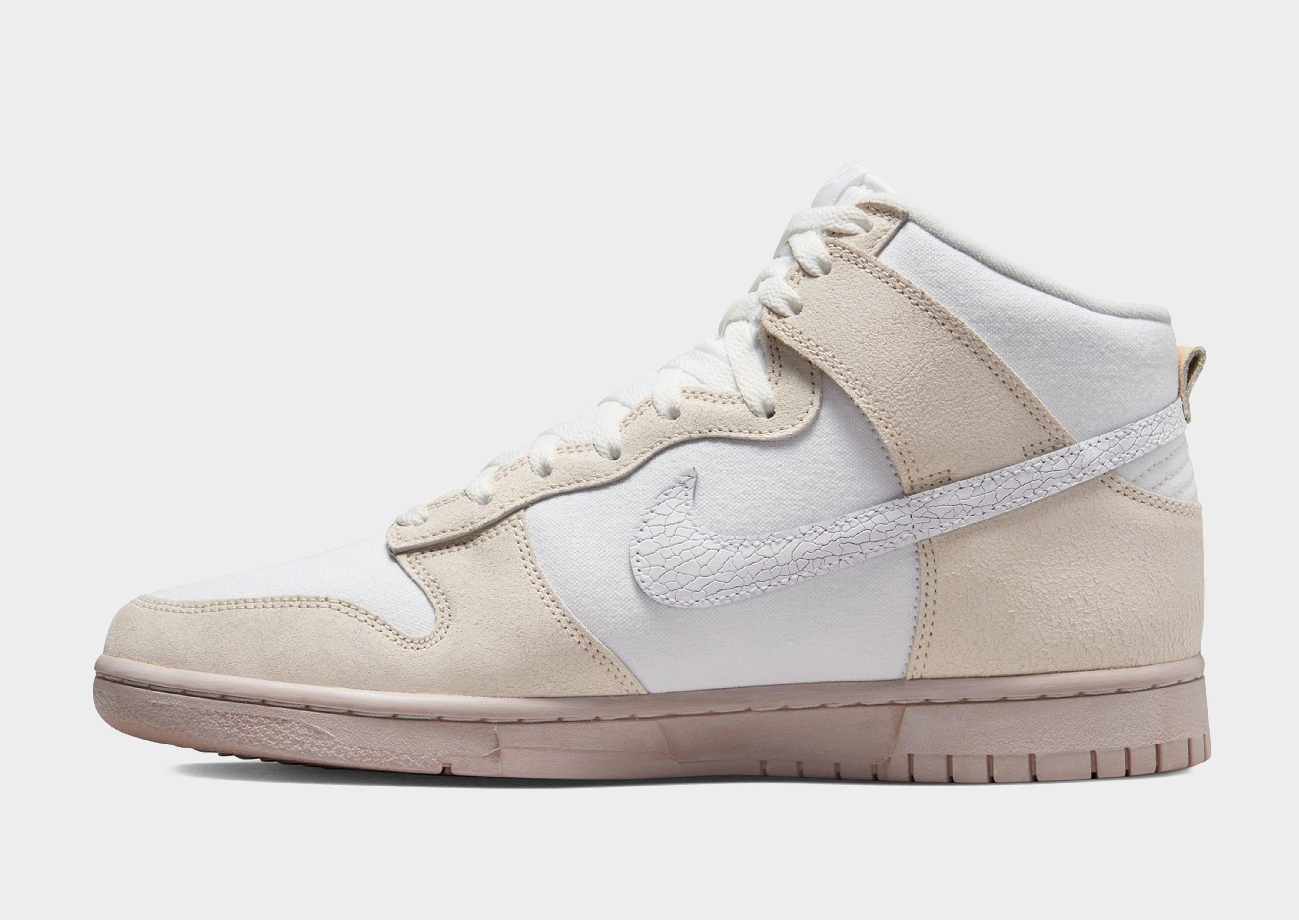 White Nike Dunk High Retro Premium - JD Sports Singapore