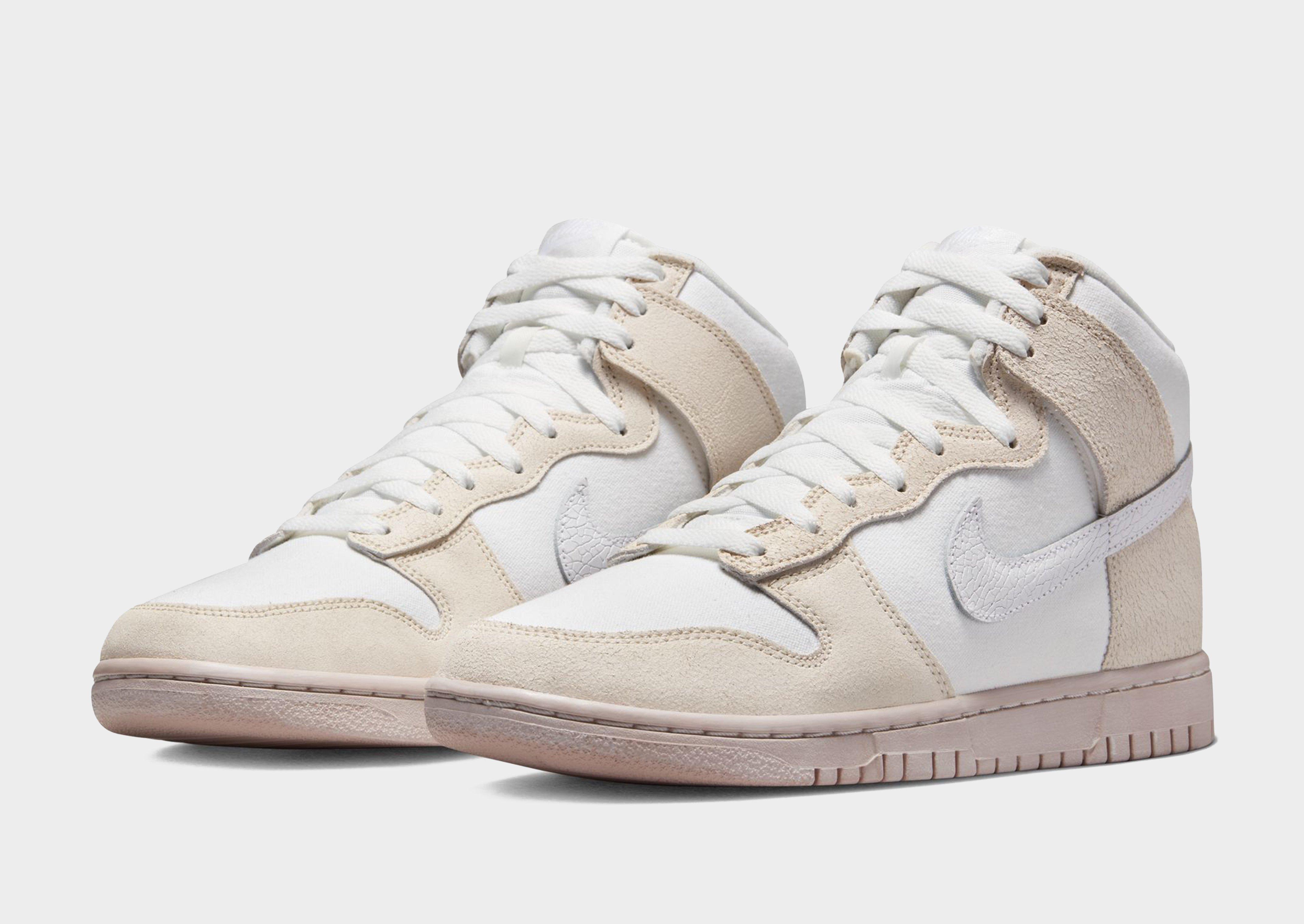 White Nike Dunk High Retro Premium - JD Sports Singapore