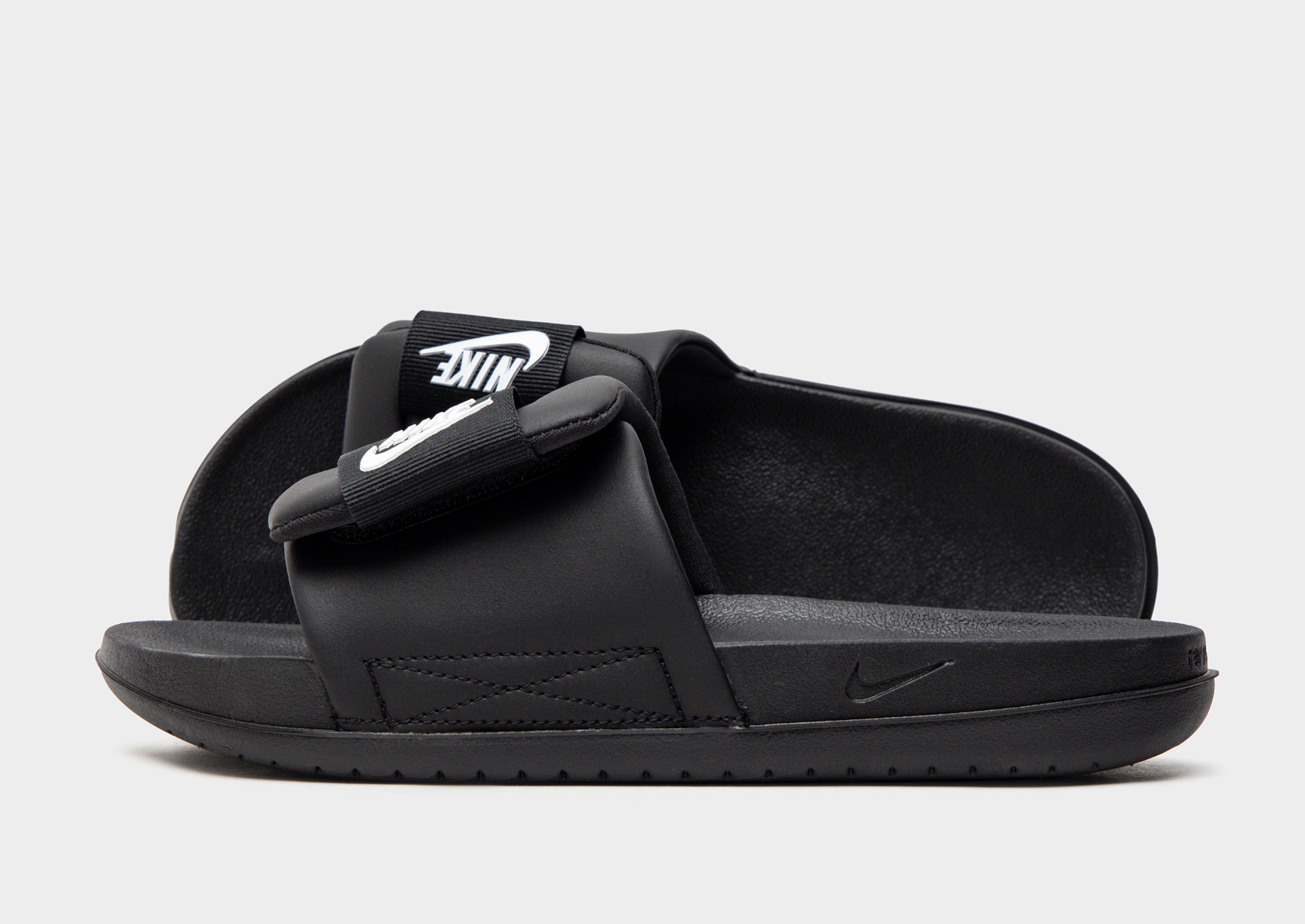 Nike benassi duo black on sale