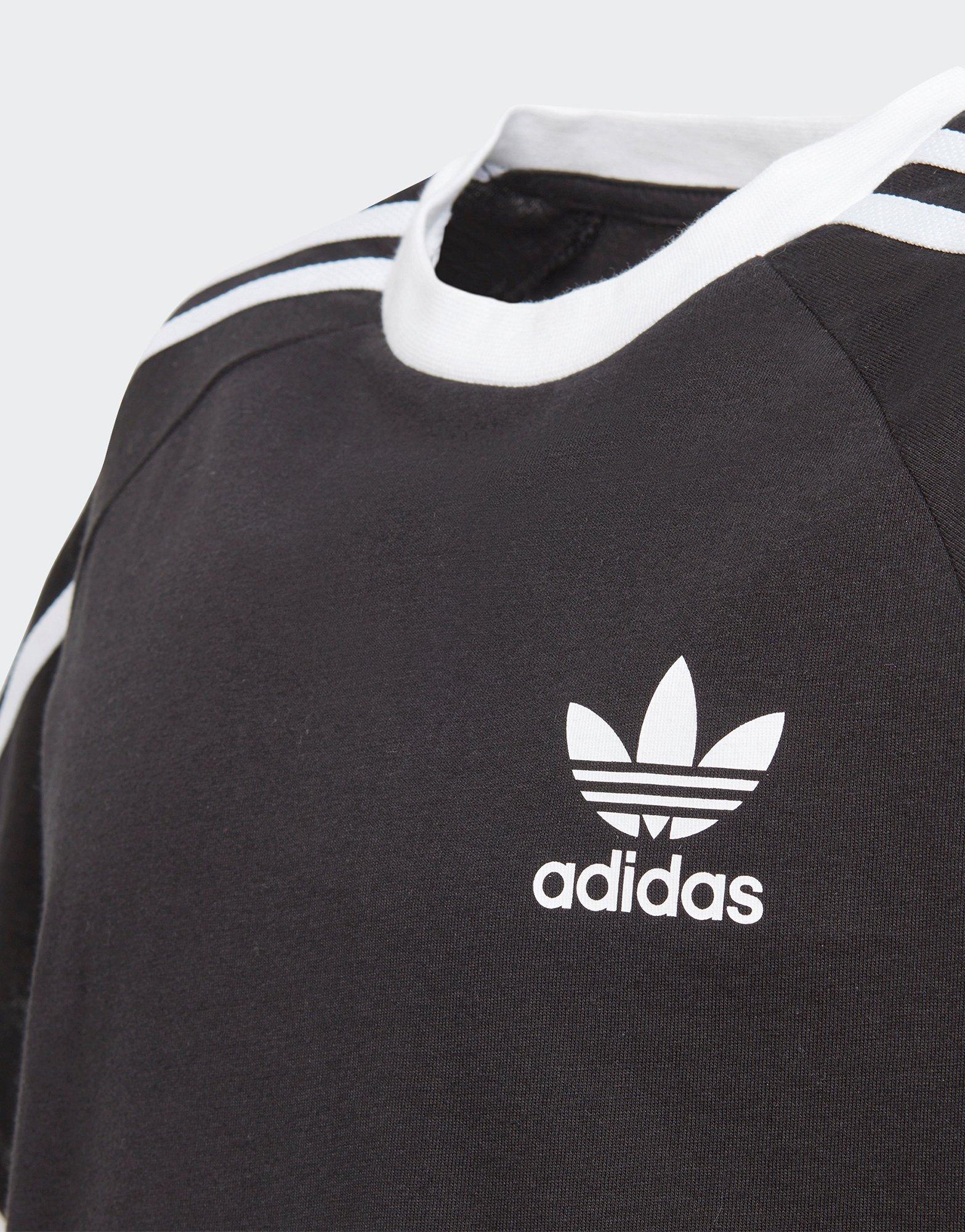 Black Adidas Originals 3Stripes Tee JD Sports Singapore