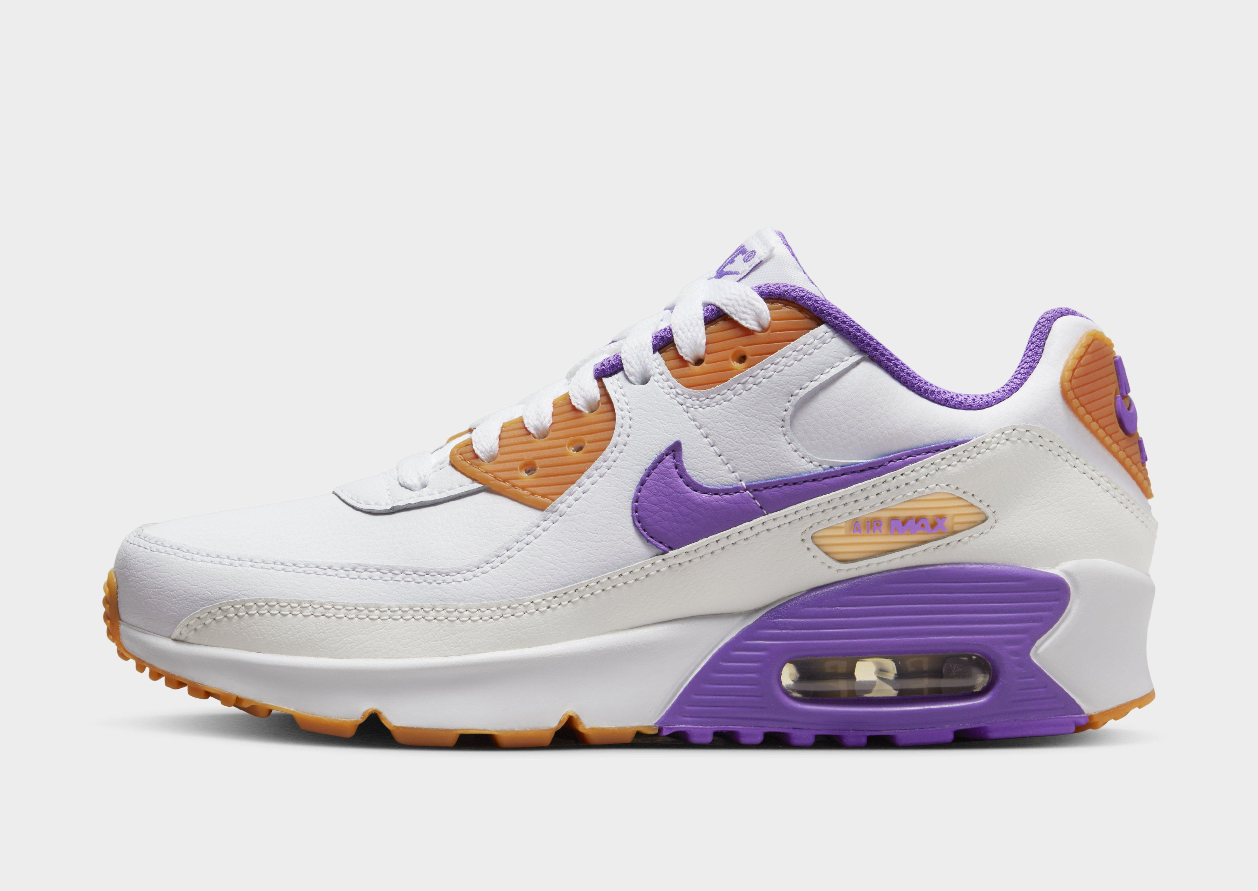 Purple and white store air max 90