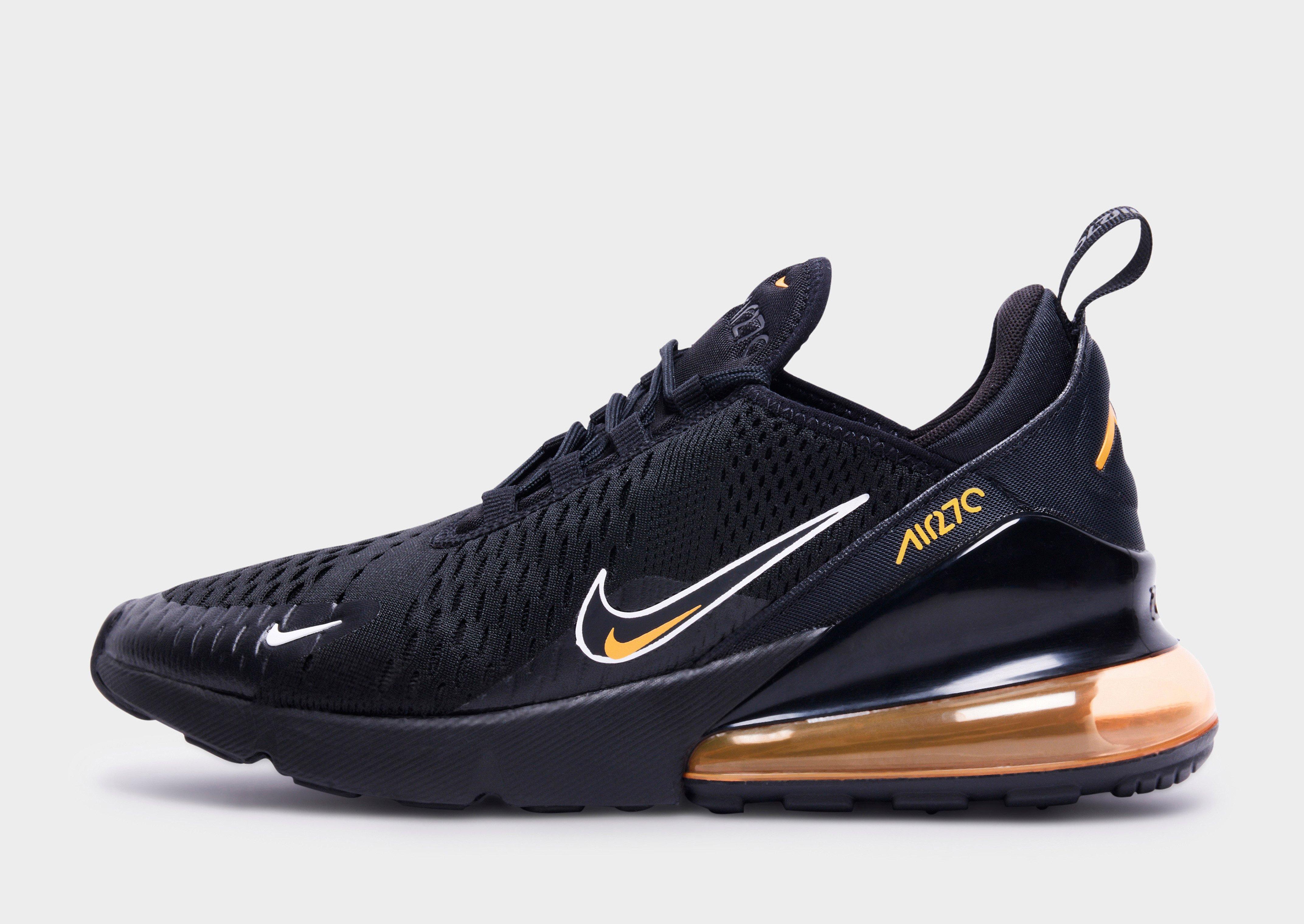 airmax 270 black white gold