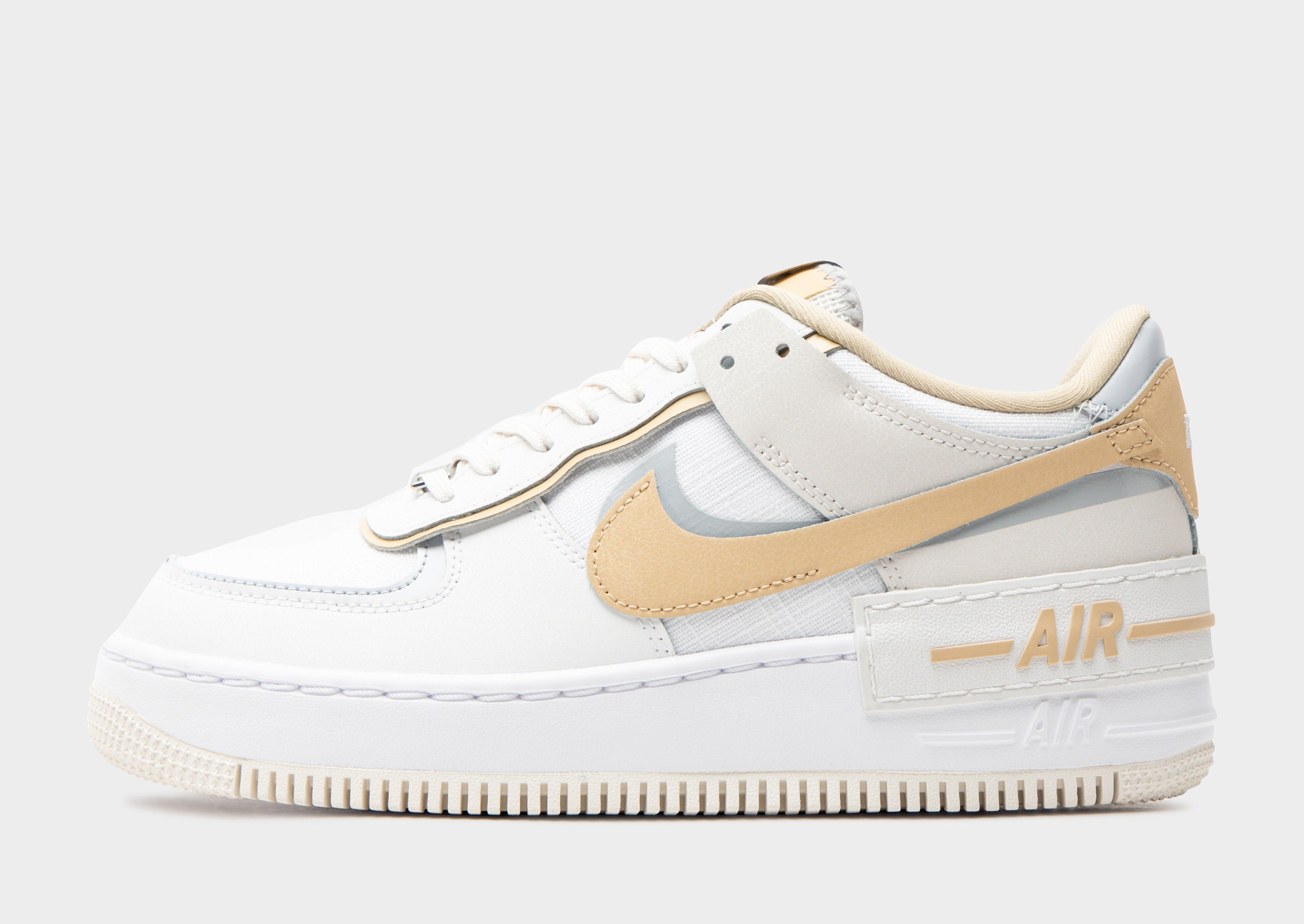 White Nike Air Force 1 Shadow Women's - JD Sports air force beige jd