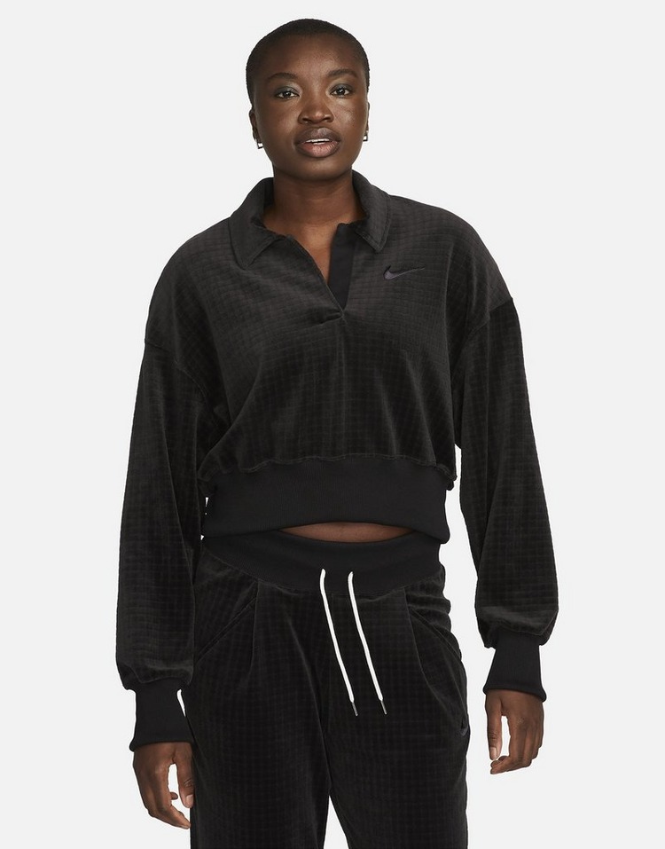 Nike Sportswear Velour Polo Sweatshirt