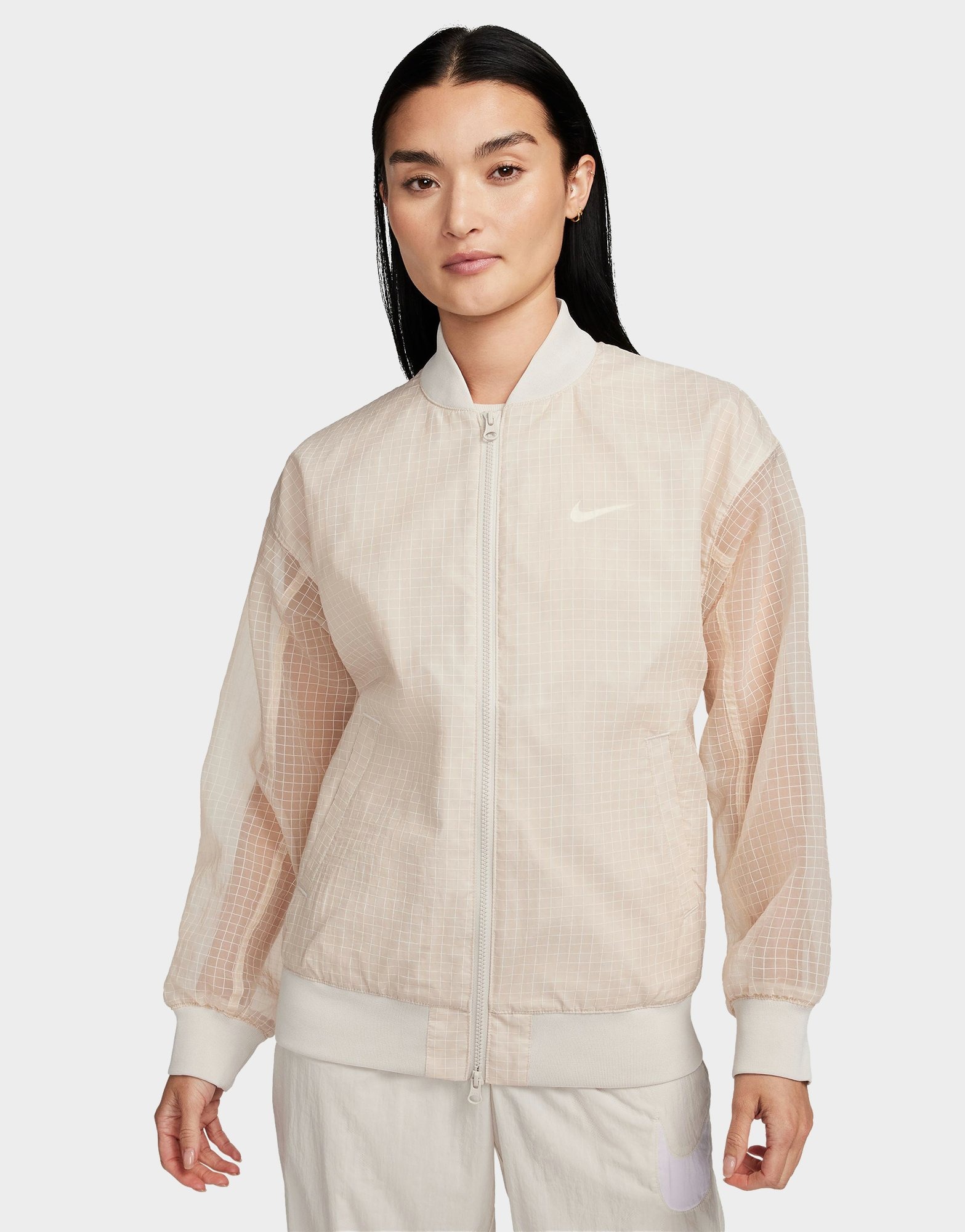 Brown Nike Sportswear Essentials Varsity Bomber Jacket Women's - JD ...
