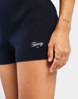Tommy Hilfiger Rib-Knit Script Logo Shorts Women's