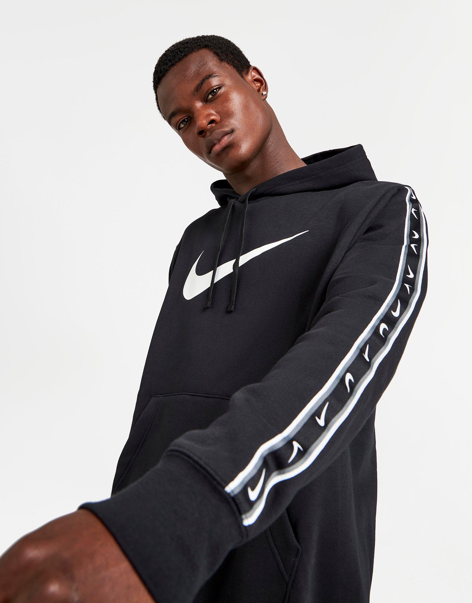 Logo Tape Black Nike Tape Hoodie Nike Taped Hoodie