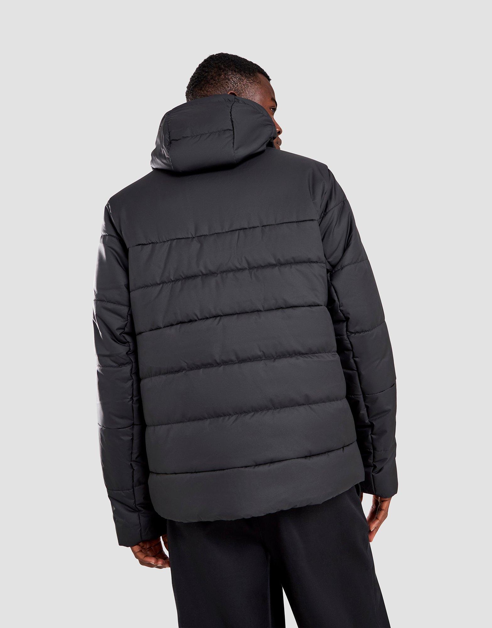 Nike classic padded tape jacket with hood in black - ShopStyle