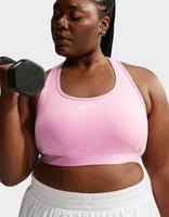 Nike Sport-bh met vulling en medium ondersteuning (Plus Size) Swoosh