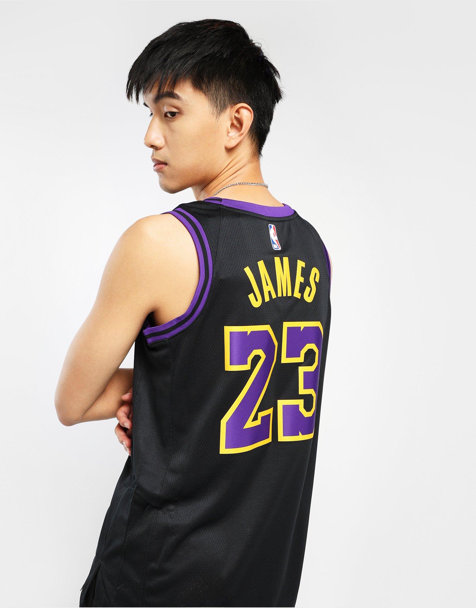 Nike NBA LA Lakers James #23 Icon Jersey